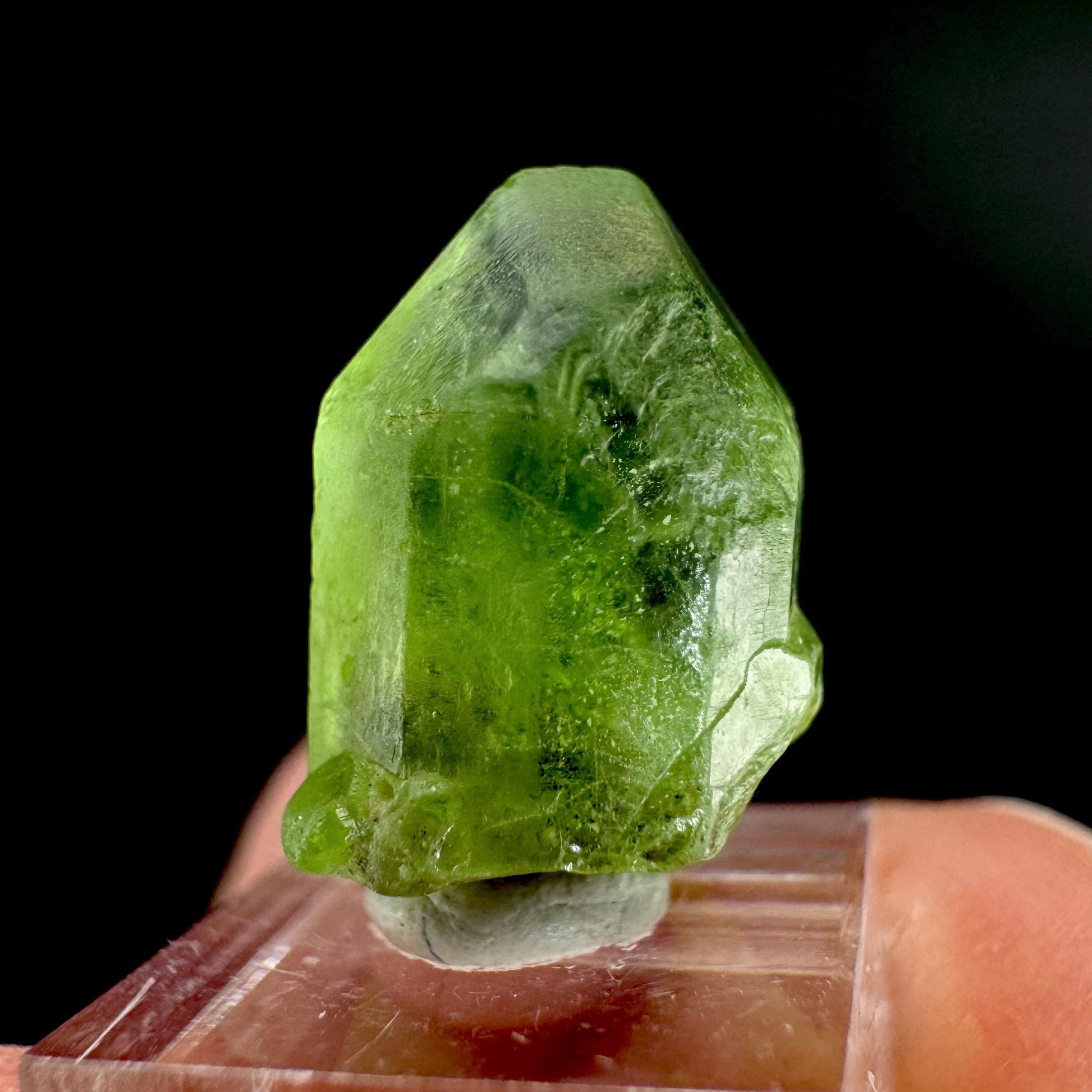 Peridot | natural terminated crystal, mineral specimen from Pakistan