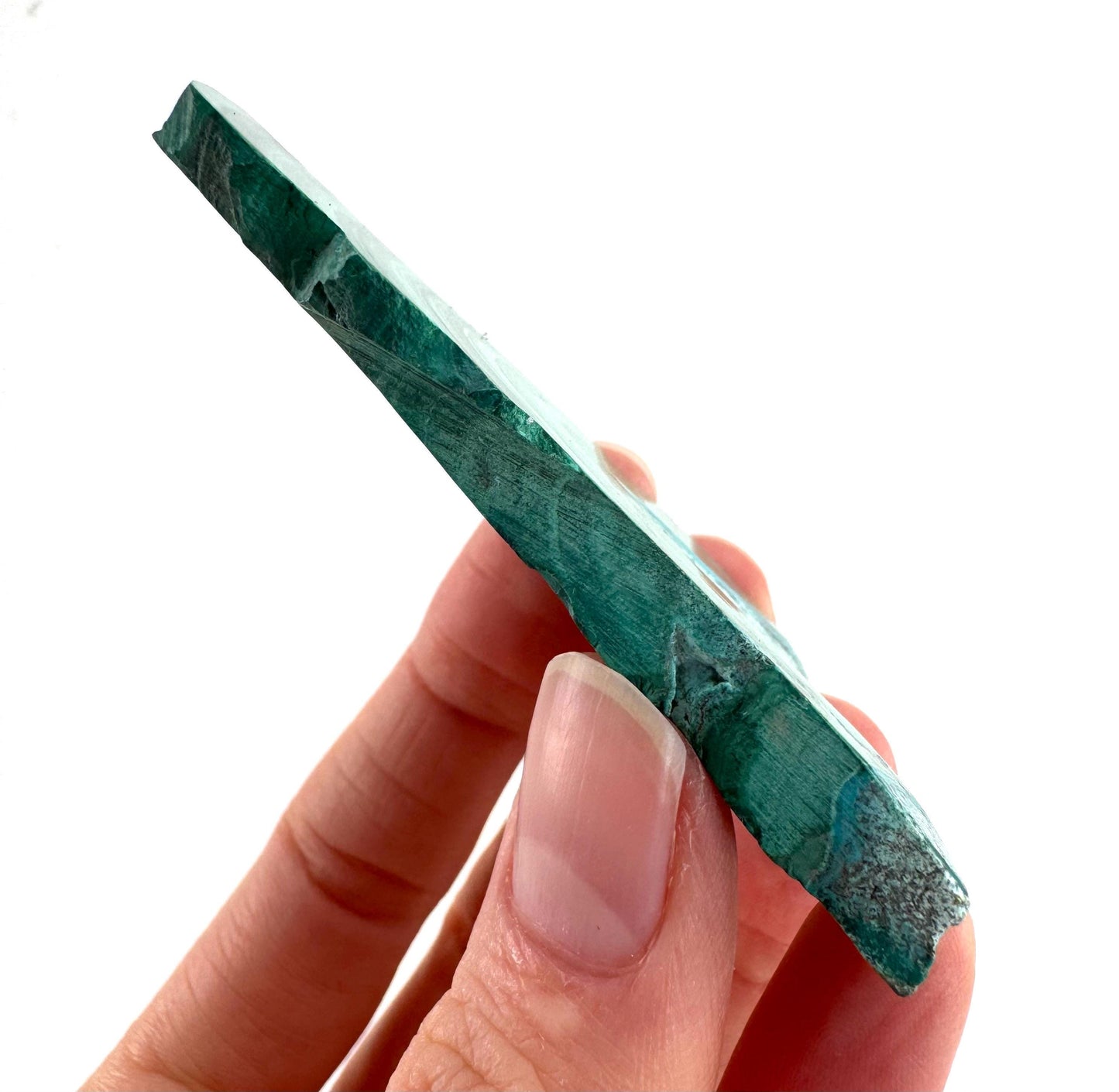Malachite & Chrysocolla Slice | Polished Malacolla Crystal Slab