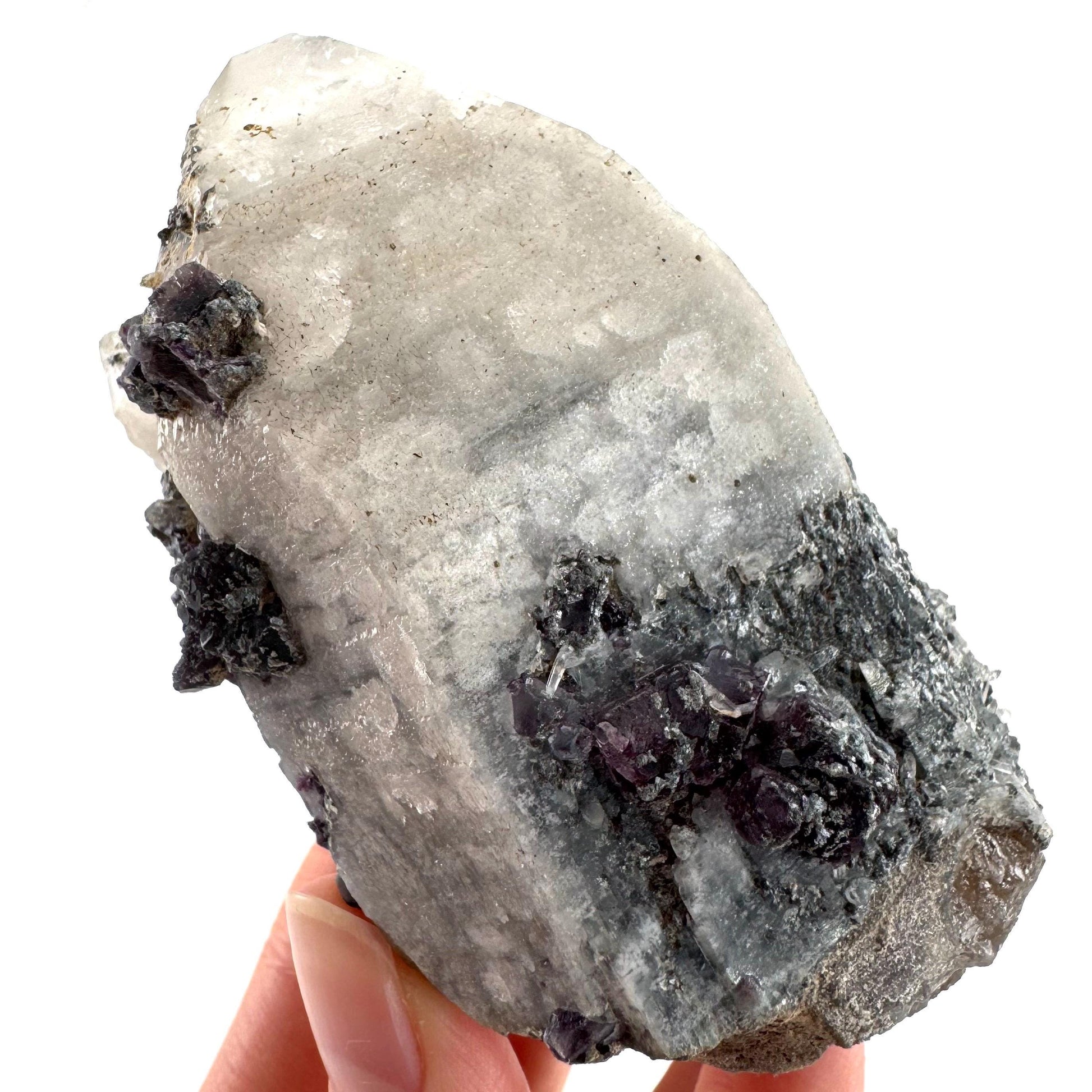 Fluorite on Smoky Quartz | natural crystal, Erongo mineral specimen