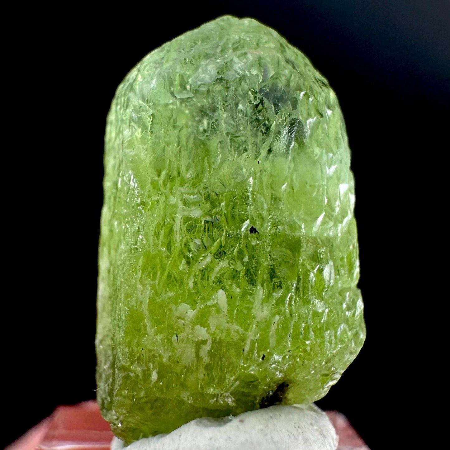 Peridot | natural terminated crystal, mineral specimen from Pakistan