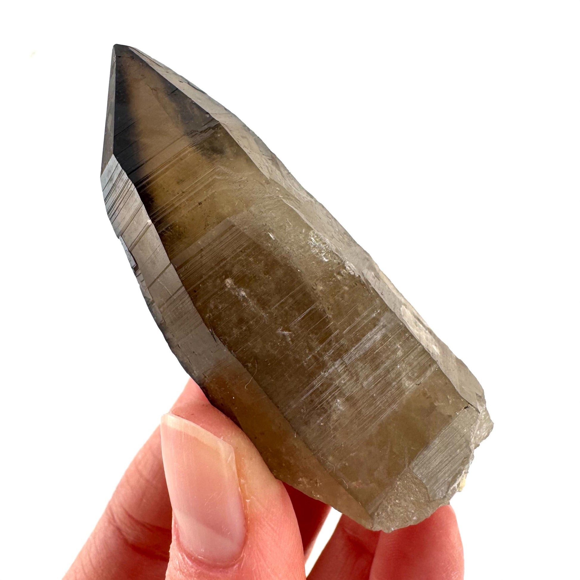 Namibian Smoky Quartz Crystal Point | Raw Mineral Specimen