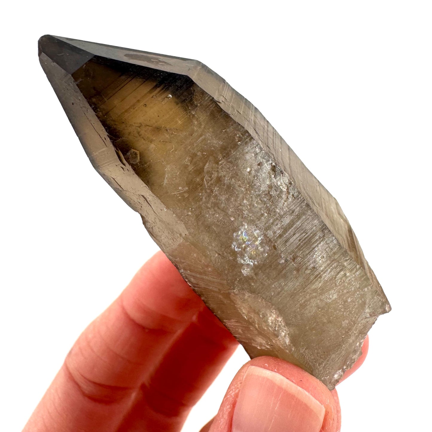 Namibian Smoky Quartz Crystal Point | Raw Mineral Specimen