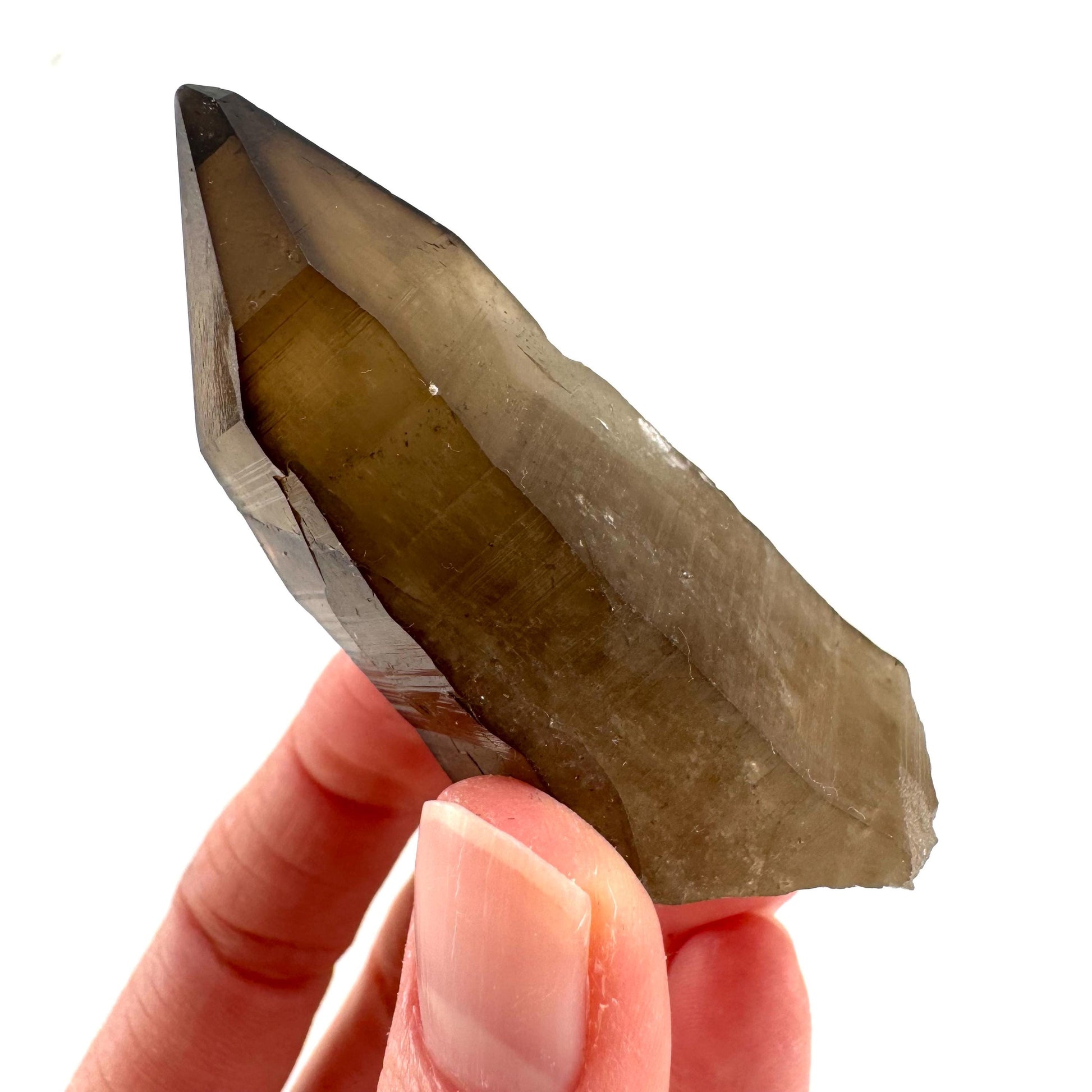 Namibian Smoky Quartz Crystal Point | Raw Mineral Specimen