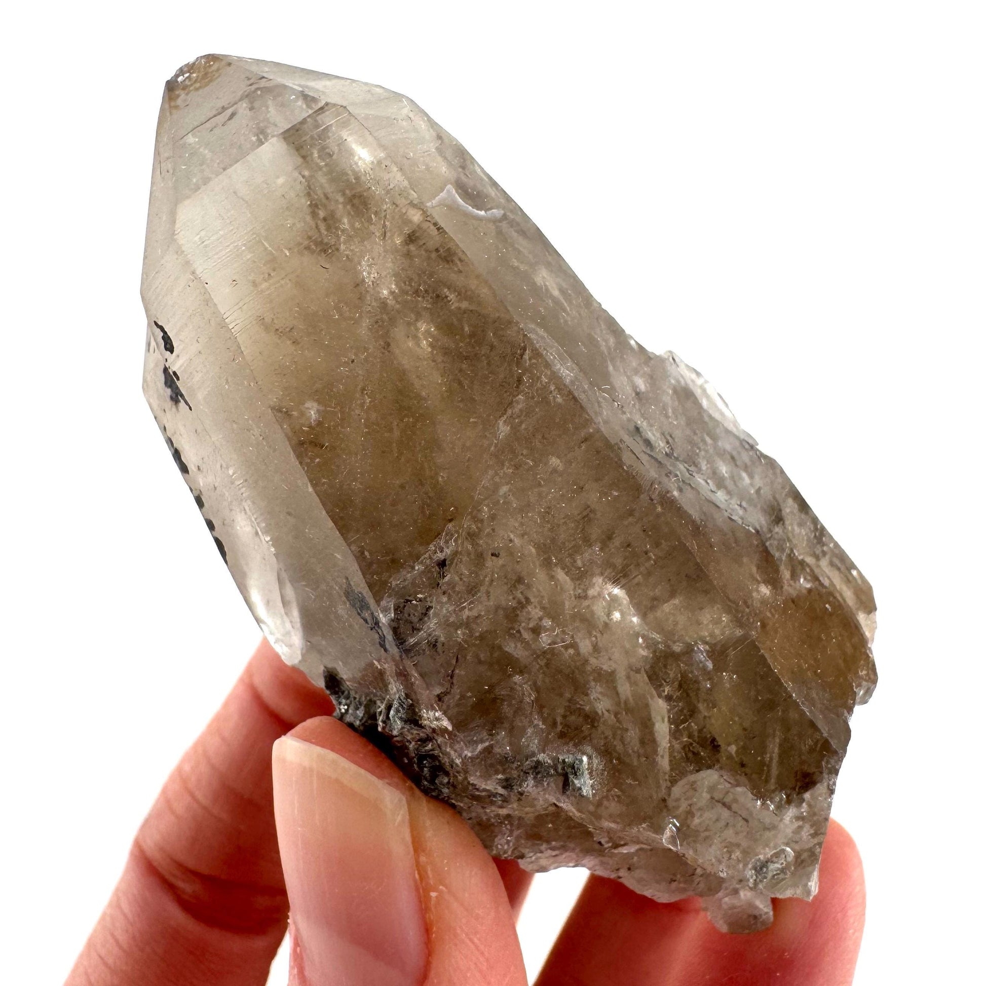 Namibian Smoky Quartz Crystal Point | Raw Mineral Specimen