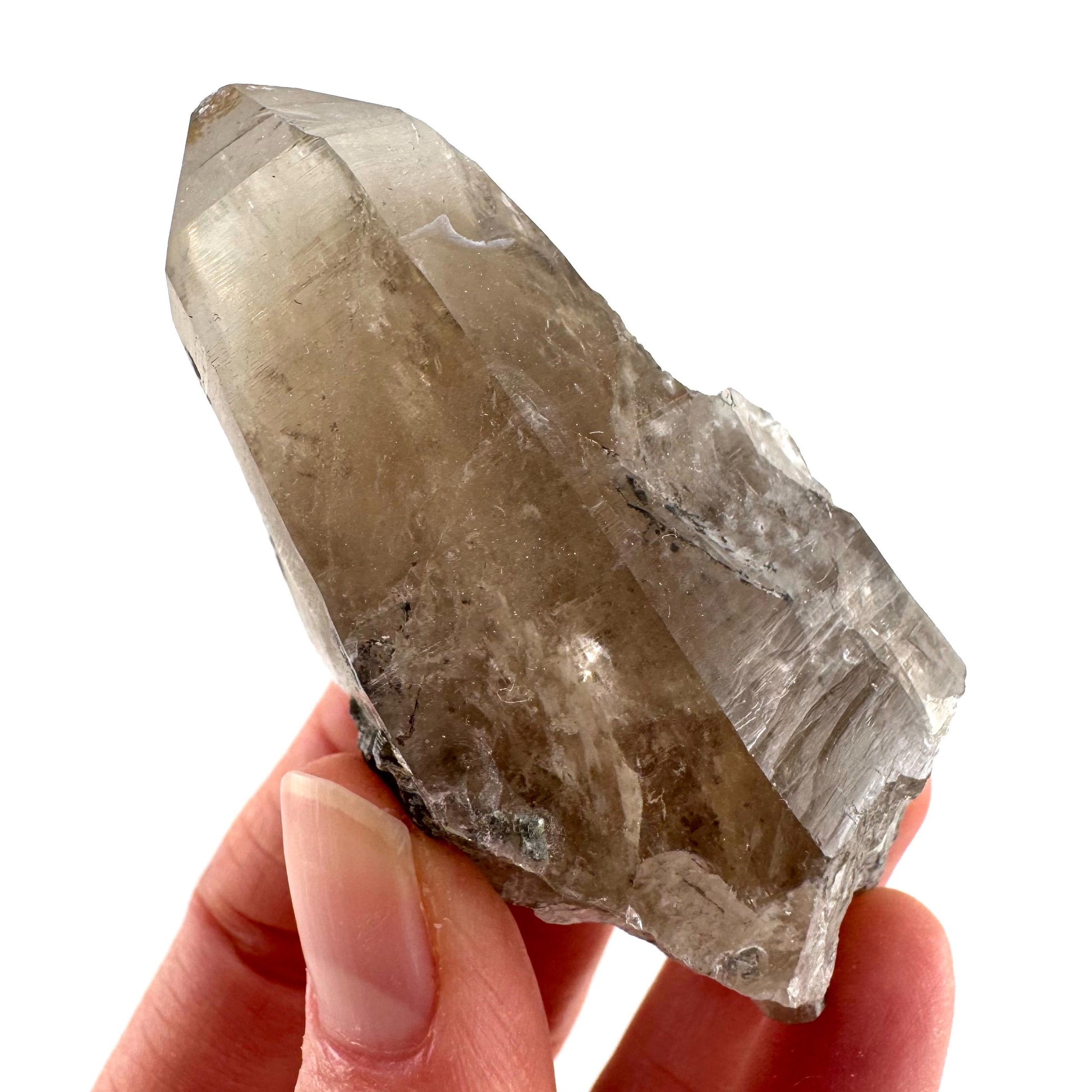 Namibian Smoky Quartz Crystal Point | Raw Mineral Specimen