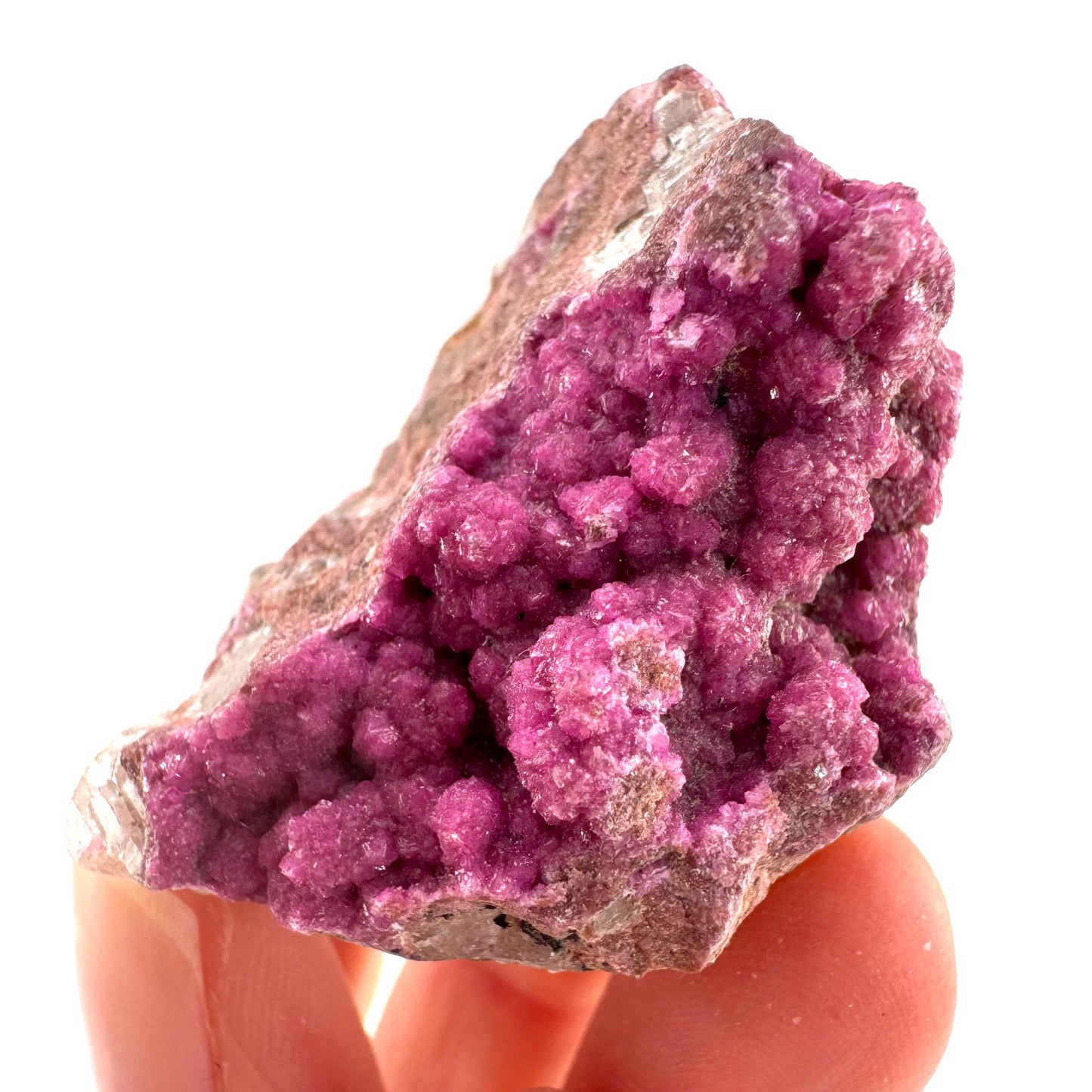 Cobaltoan Calcite | natural pink crystal cluster, mineral specimen