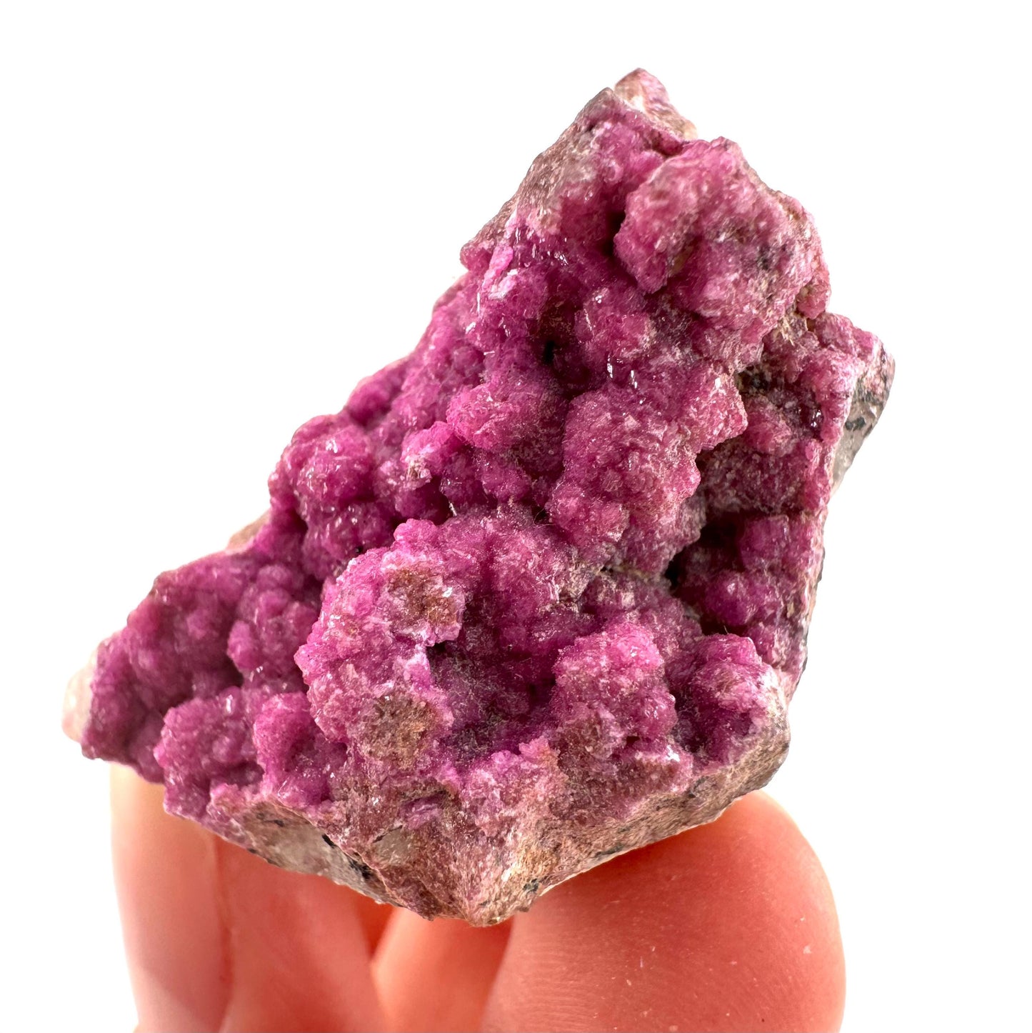 Cobaltoan Calcite | natural pink crystal cluster, mineral specimen