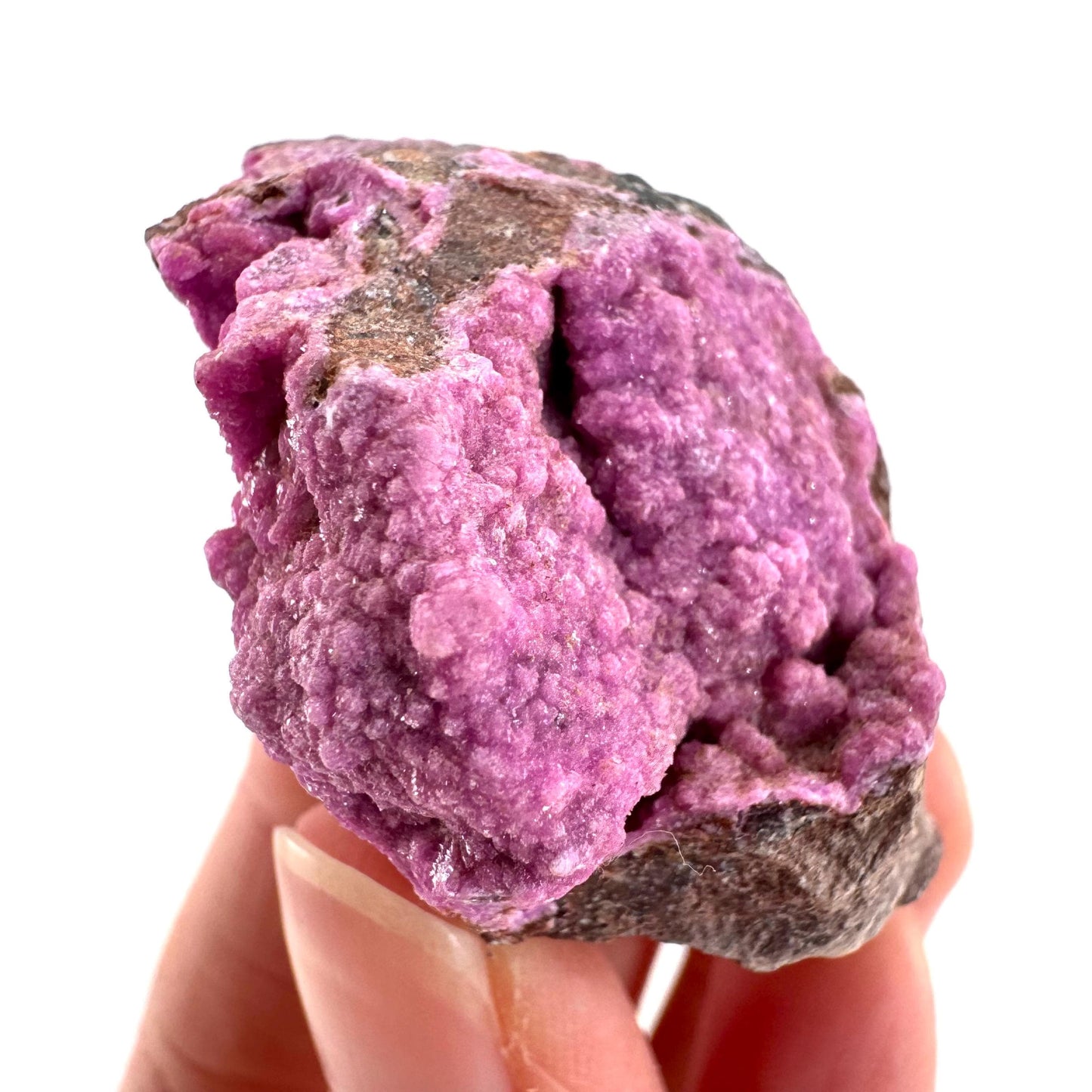 Cobaltoan Calcite | natural pink crystal cluster, mineral specimen