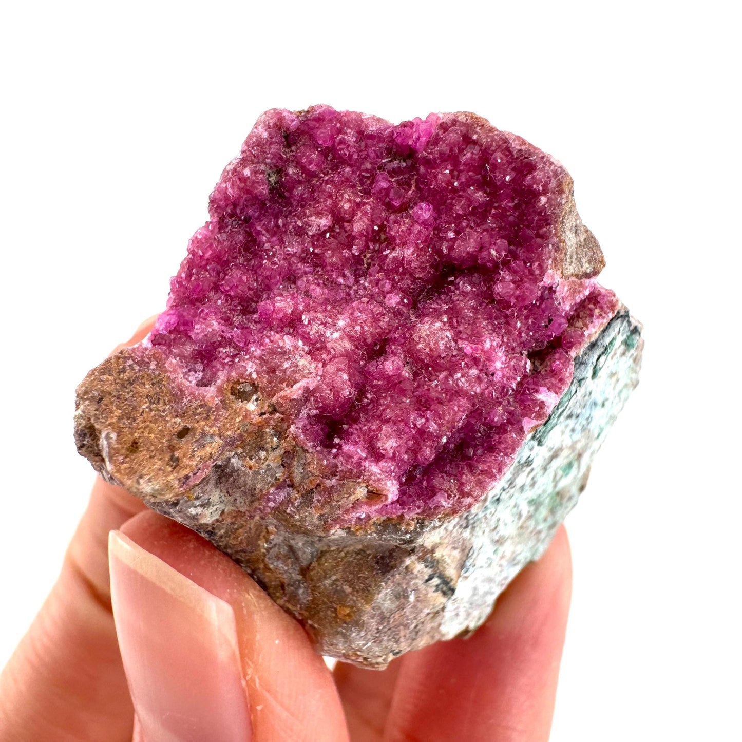 Cobaltoan Calcite | natural pink crystal cluster, mineral specimen
