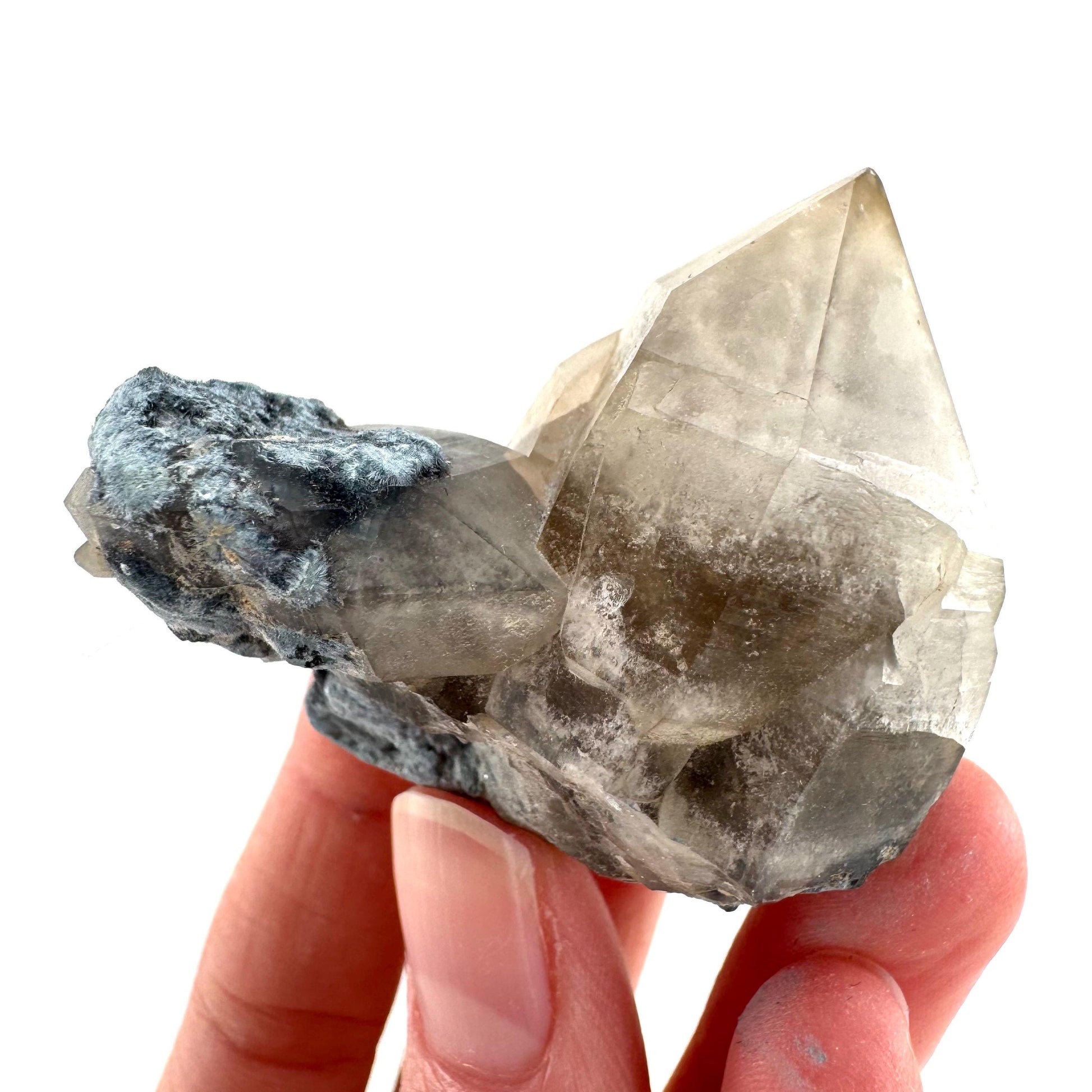 Gitter Quartz with Feldspar & Foitite | lattice crystal, mineral specimen from Namibia