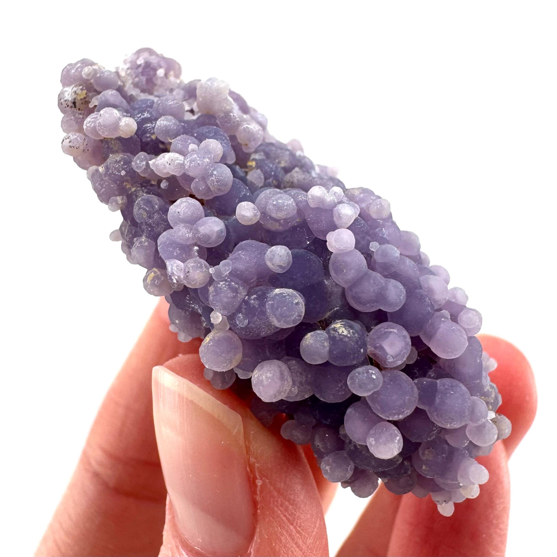 Grape Agate | botryoidal crystal cluster, purple mineral specimen from Indonesia