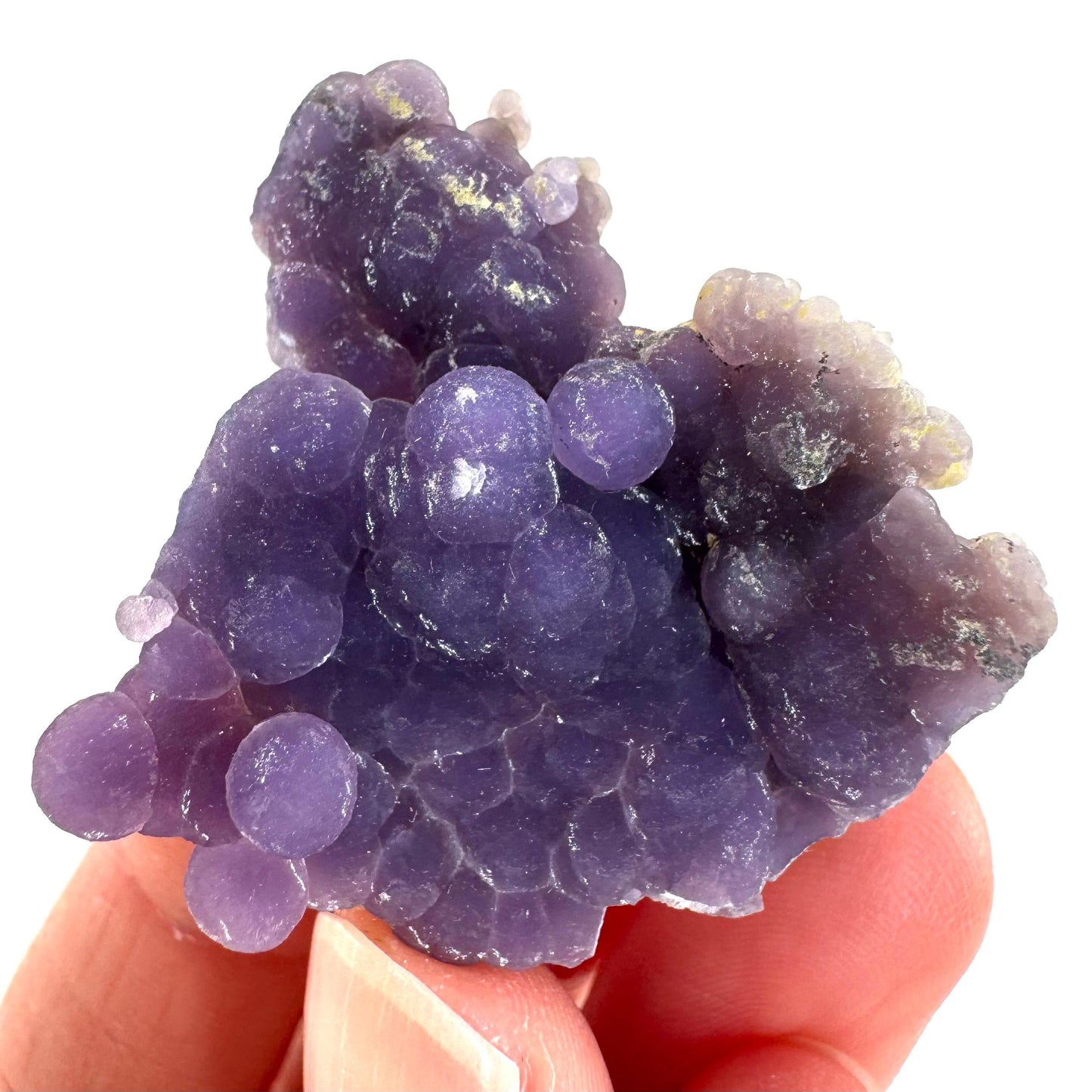 Grape Agate | botryoidal crystal cluster, purple mineral specimen from Indonesia