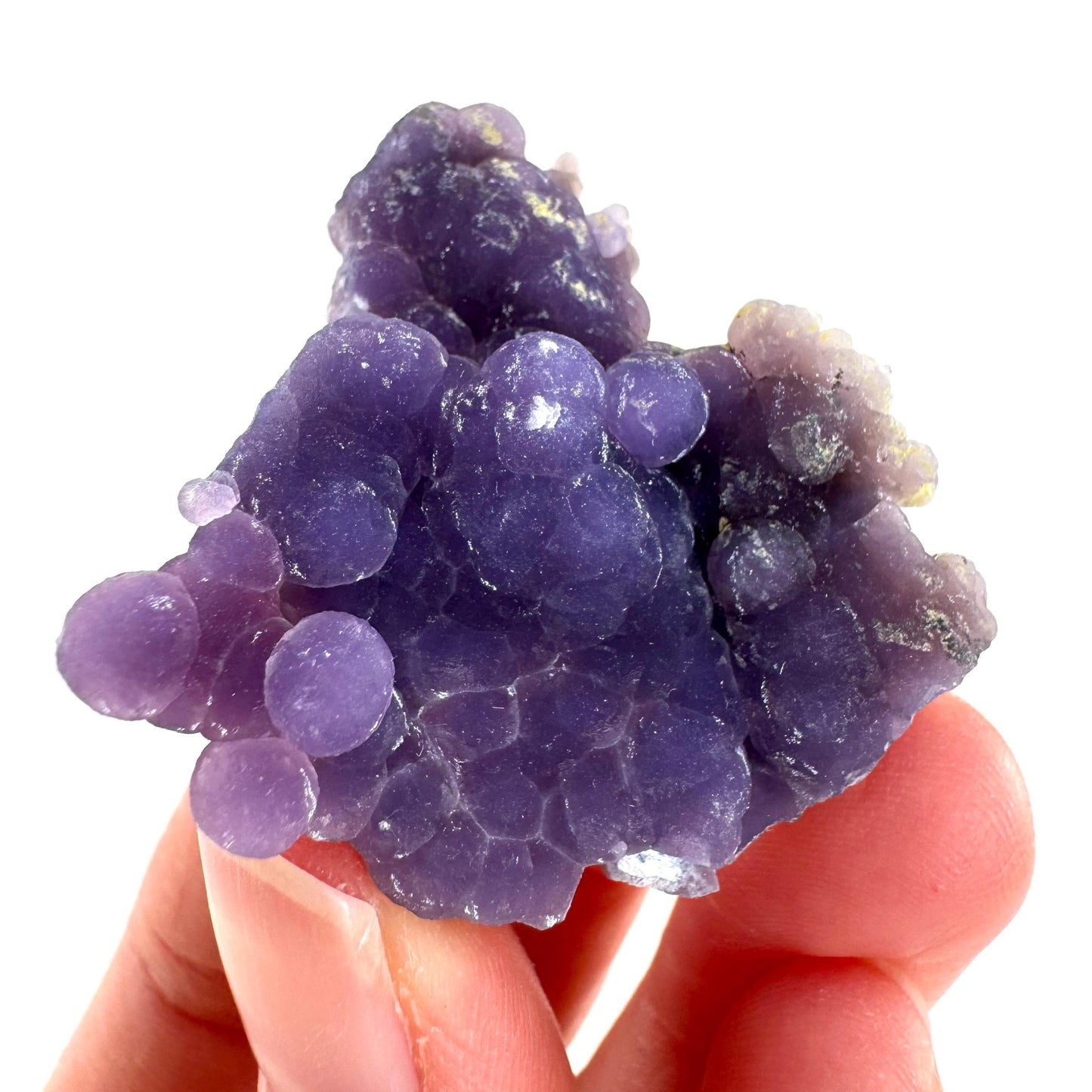 Grape Agate | botryoidal crystal cluster, purple mineral specimen from Indonesia