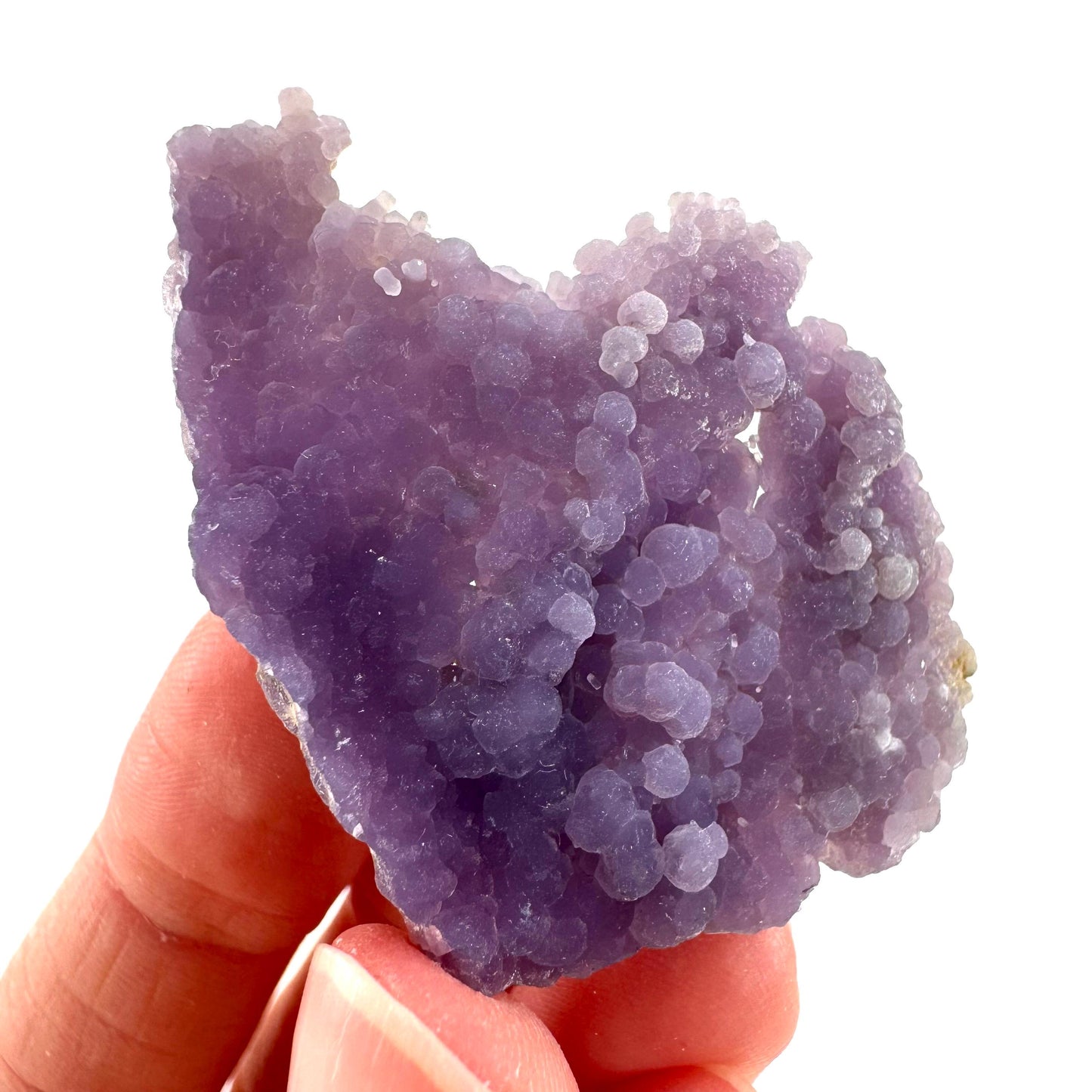 Grape Agate | botryoidal crystal cluster, purple mineral specimen from Indonesia