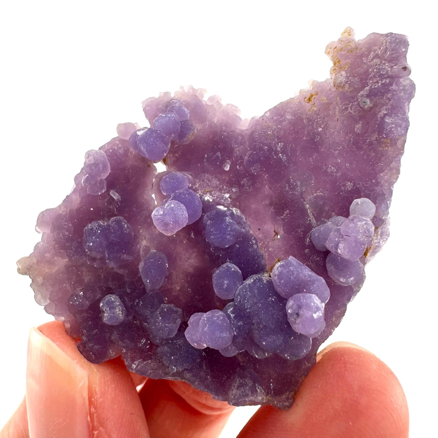 Grape Agate | botryoidal crystal cluster, purple mineral specimen from Indonesia