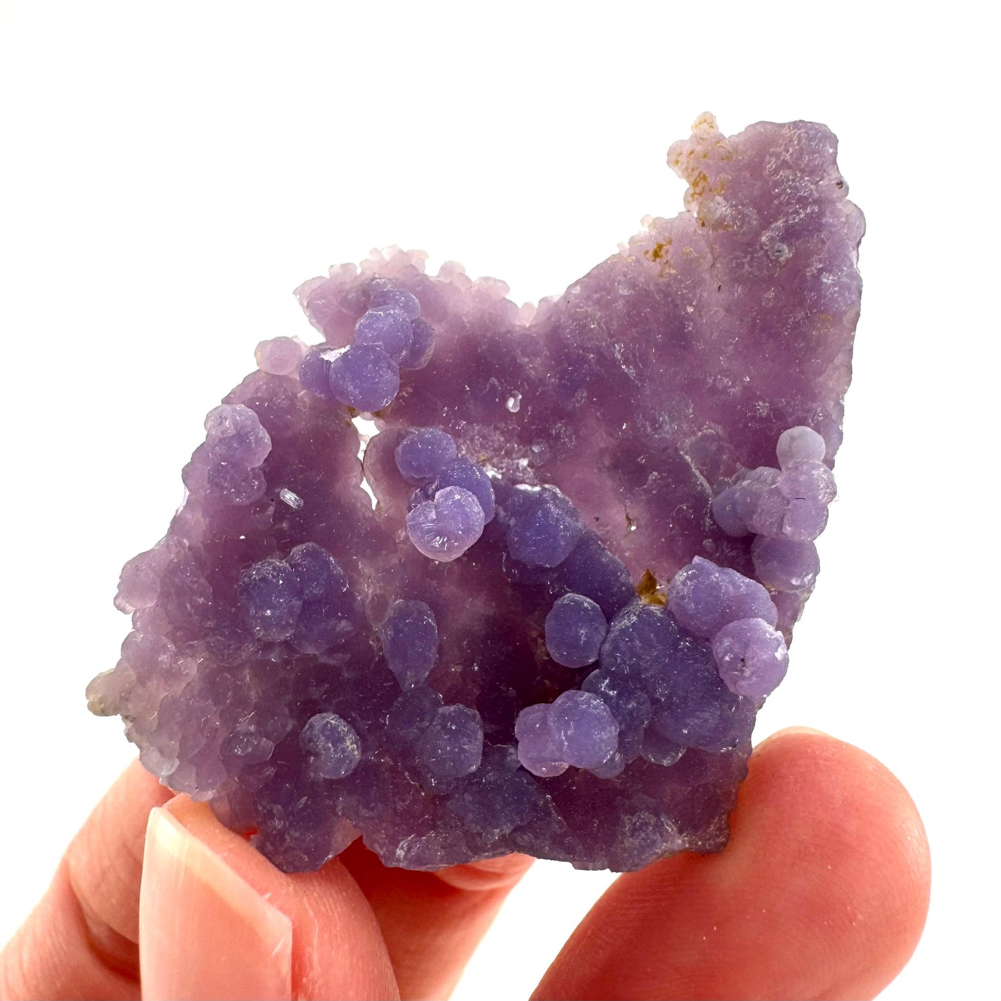 Grape Agate | botryoidal crystal cluster, purple mineral specimen from Indonesia