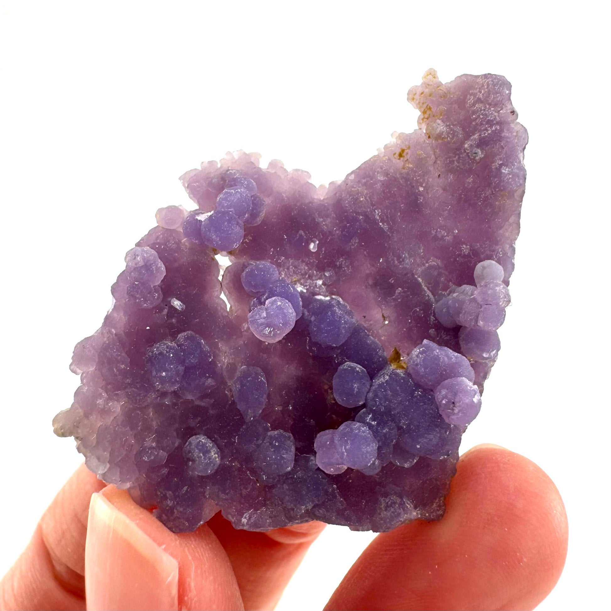 Grape Agate | botryoidal crystal cluster, purple mineral specimen from Indonesia