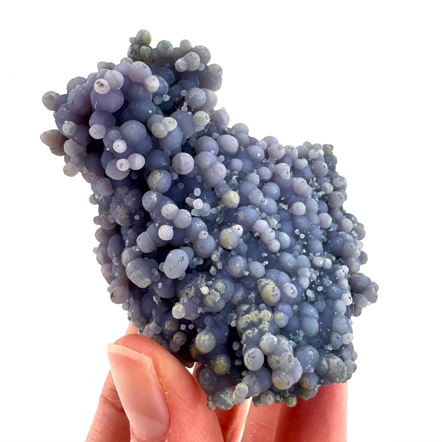 Grape Agate | botryoidal crystal cluster, purple mineral specimen from Indonesia