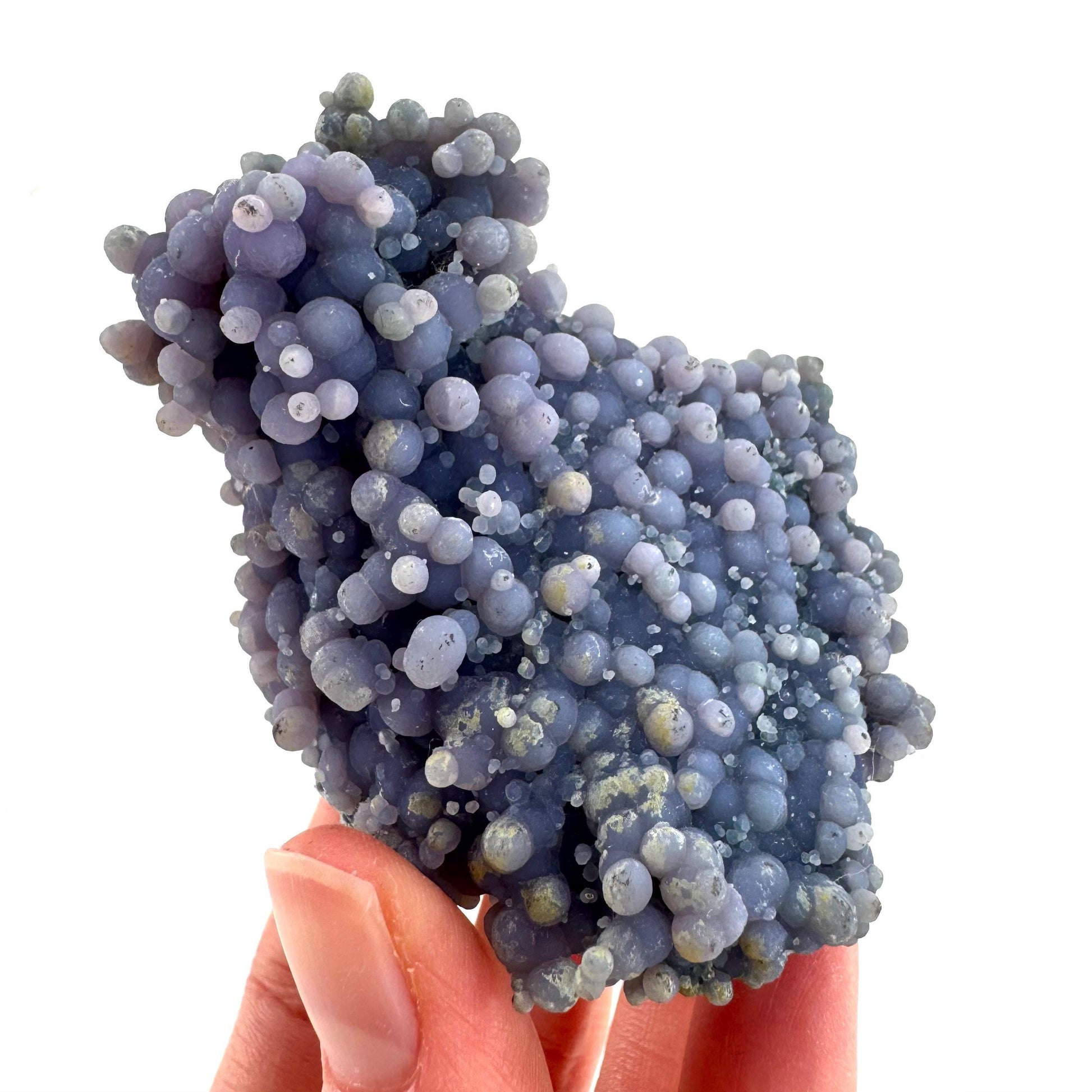Grape Agate | botryoidal crystal cluster, purple mineral specimen from Indonesia