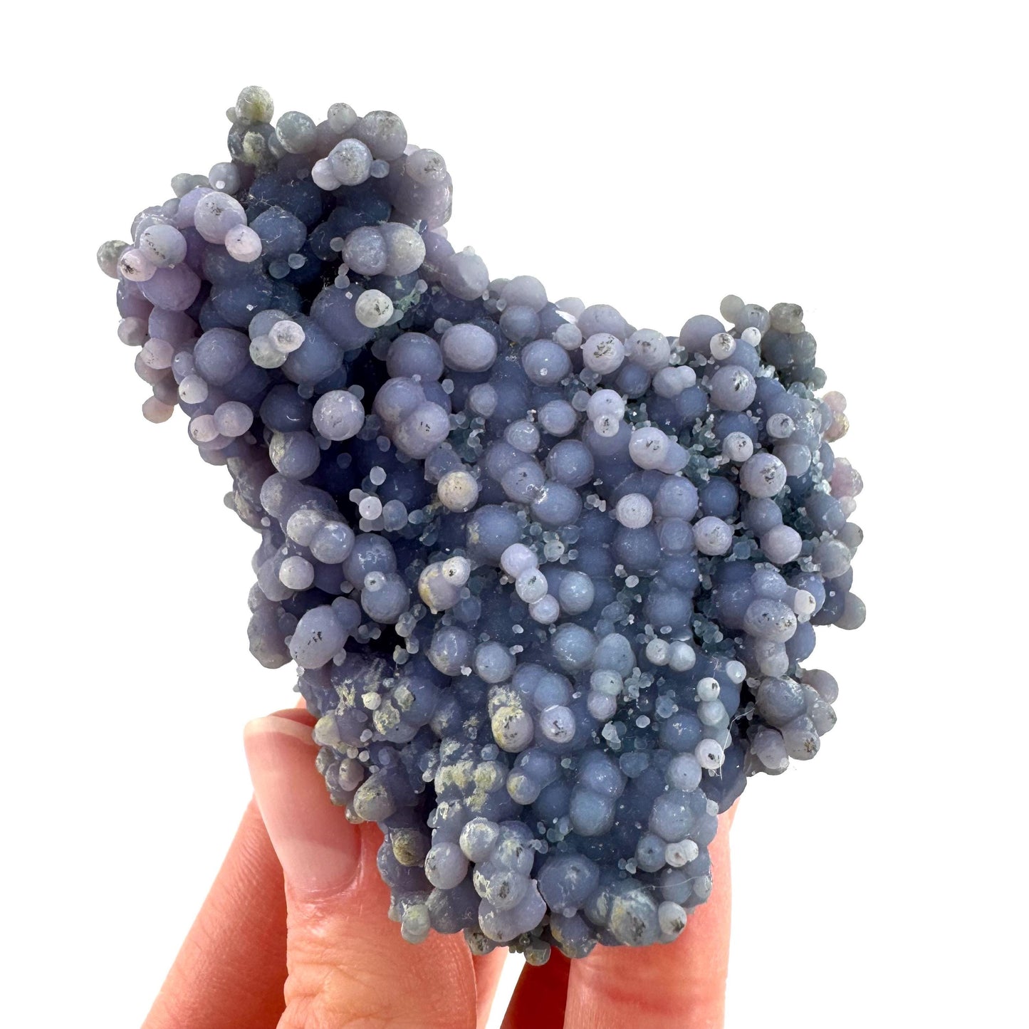 Grape Agate | botryoidal crystal cluster, purple mineral specimen from Indonesia