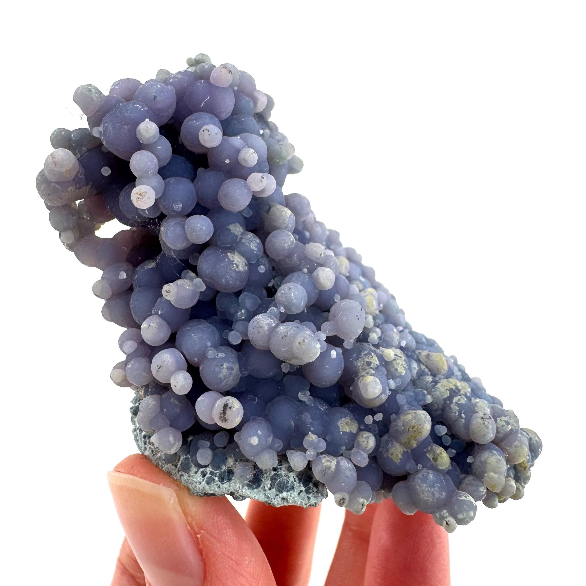 Grape Agate | botryoidal crystal cluster, purple mineral specimen from Indonesia