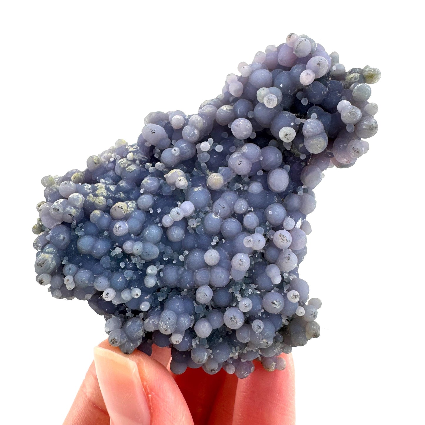 Grape Agate | botryoidal crystal cluster, purple mineral specimen from Indonesia