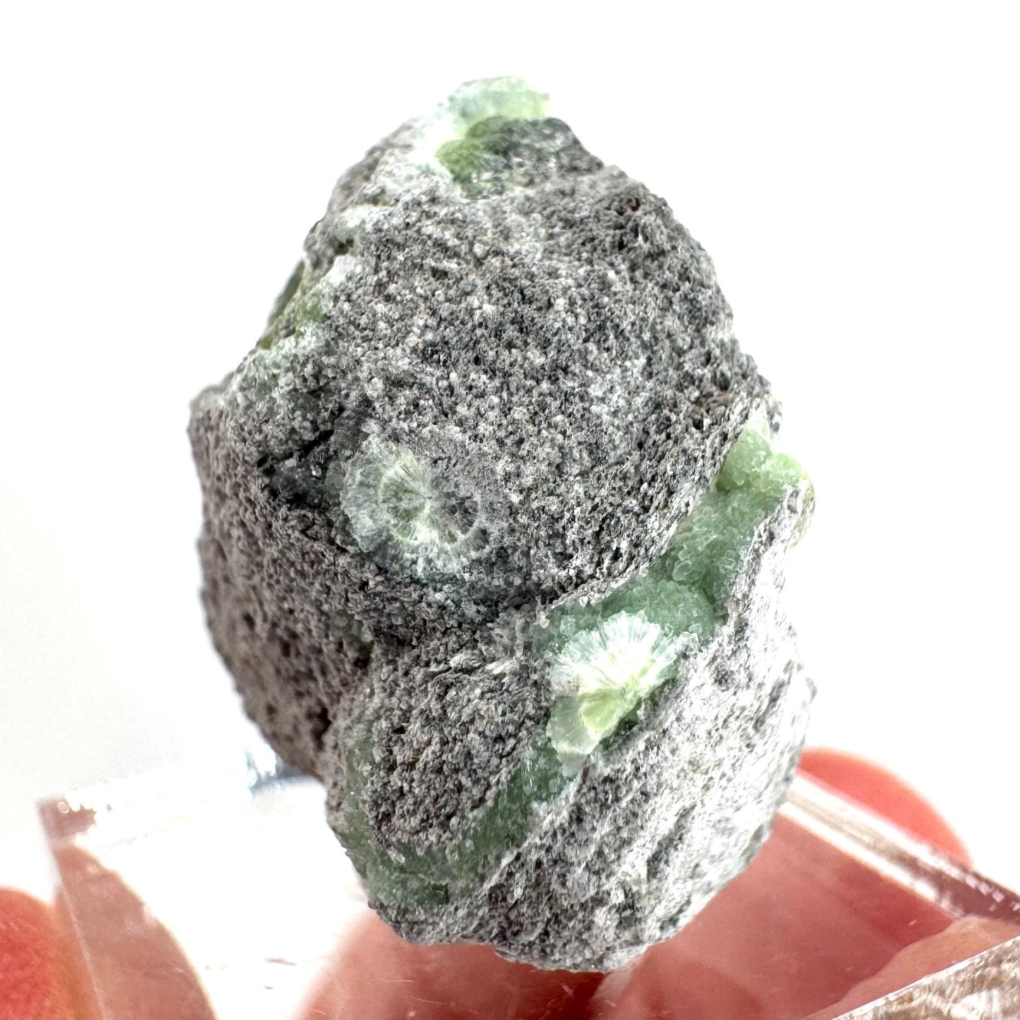 Wavellite (Arkansas, USA) | green crystal cluster, mineral specimen