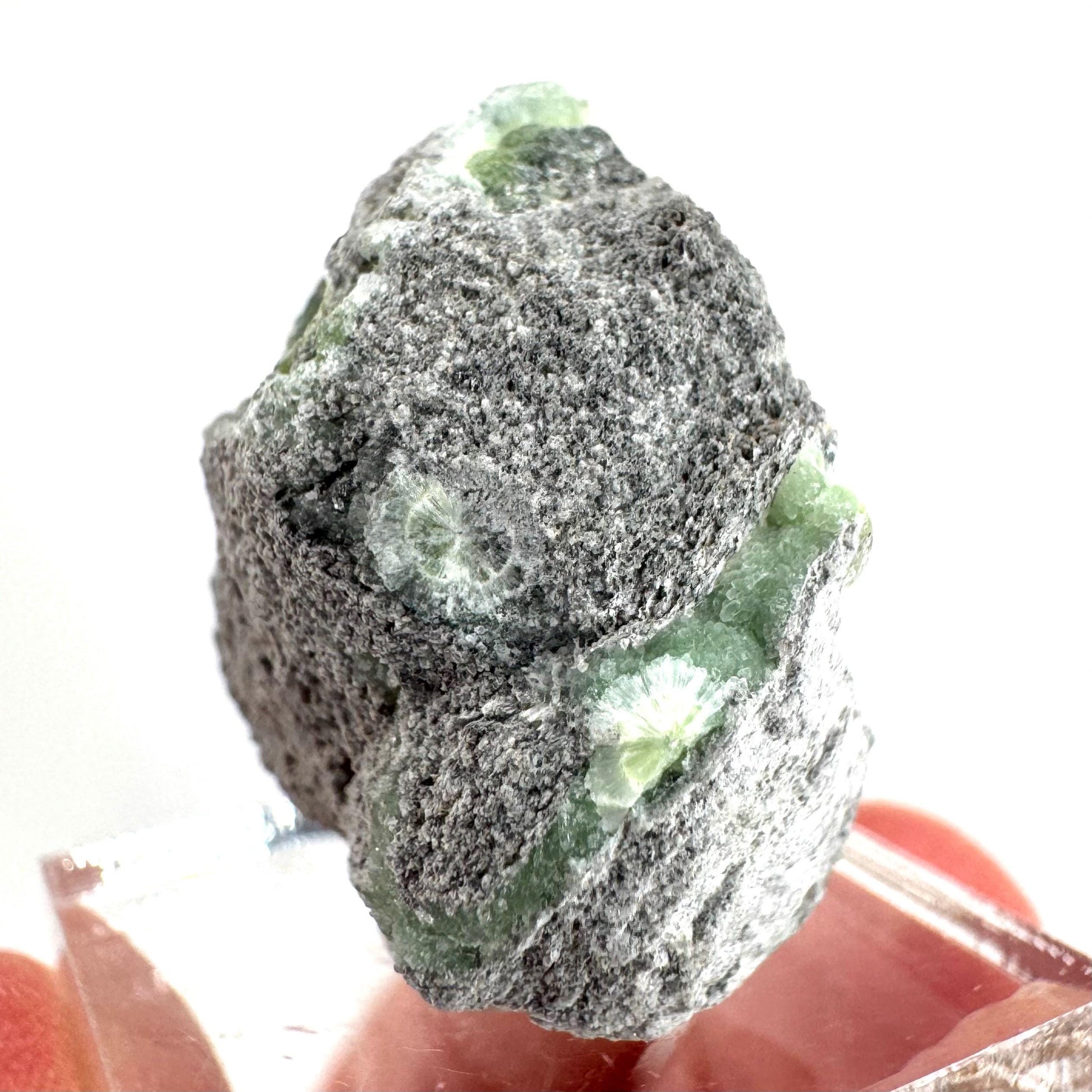 Wavellite (Arkansas, USA) | green crystal cluster, mineral specimen