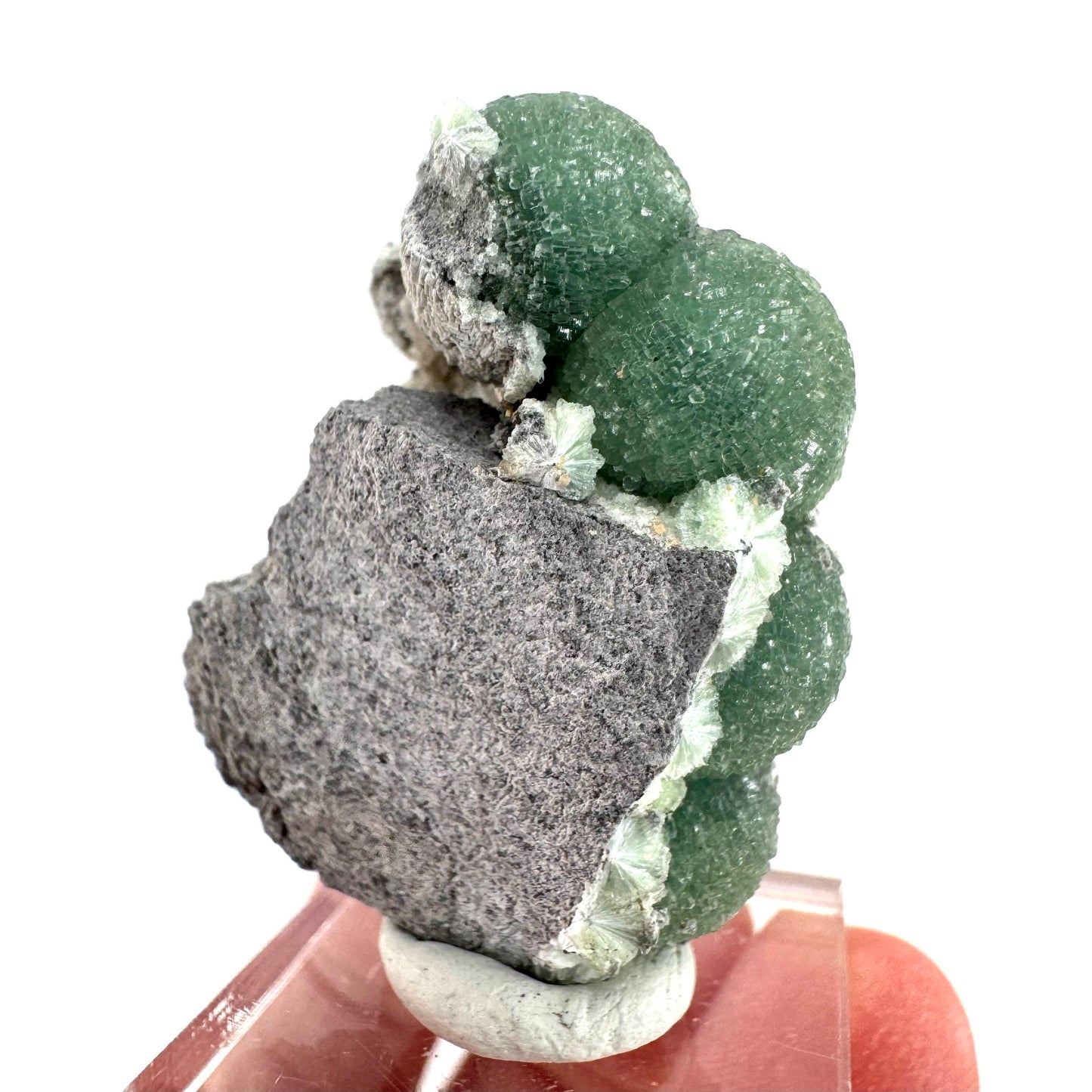 Wavellite (Arkansas, USA) | green crystal cluster, mineral specimen