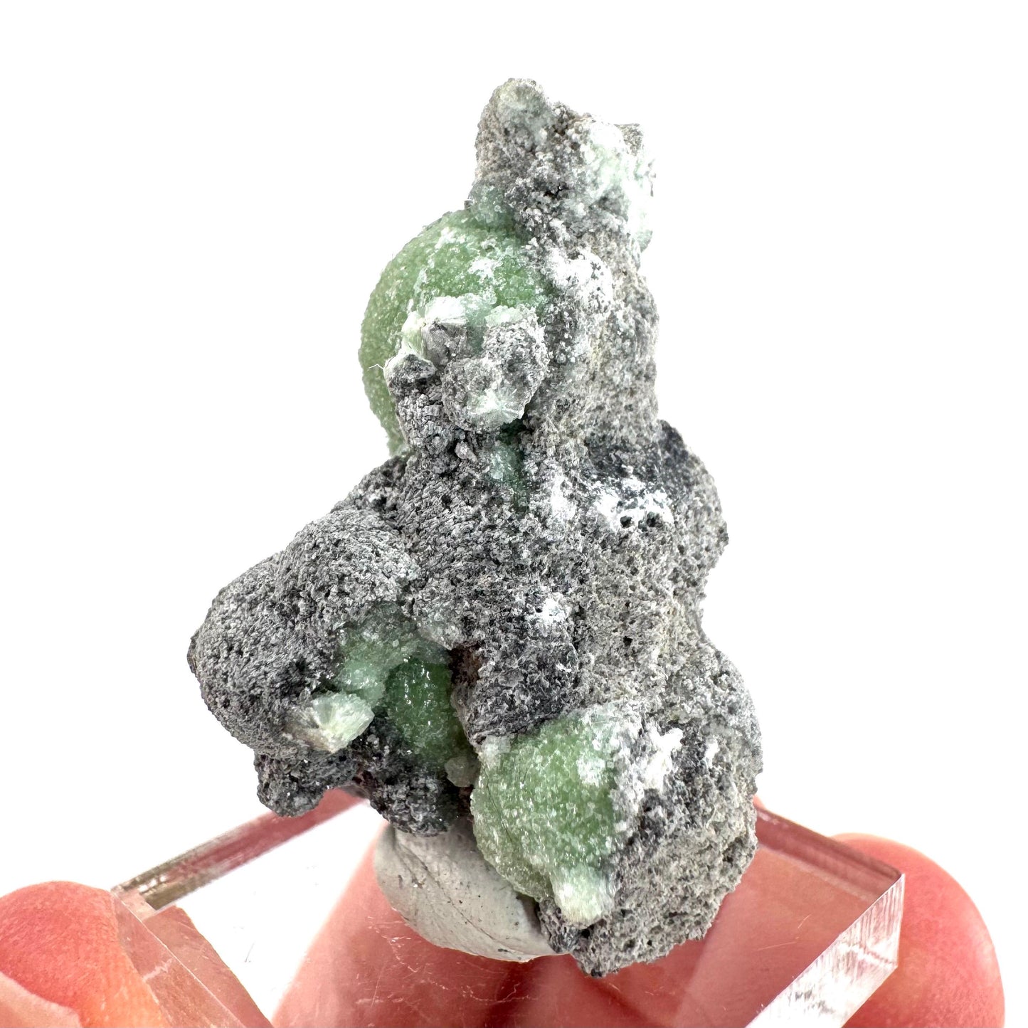 Wavellite (Arkansas, USA) | green crystal cluster, mineral specimen