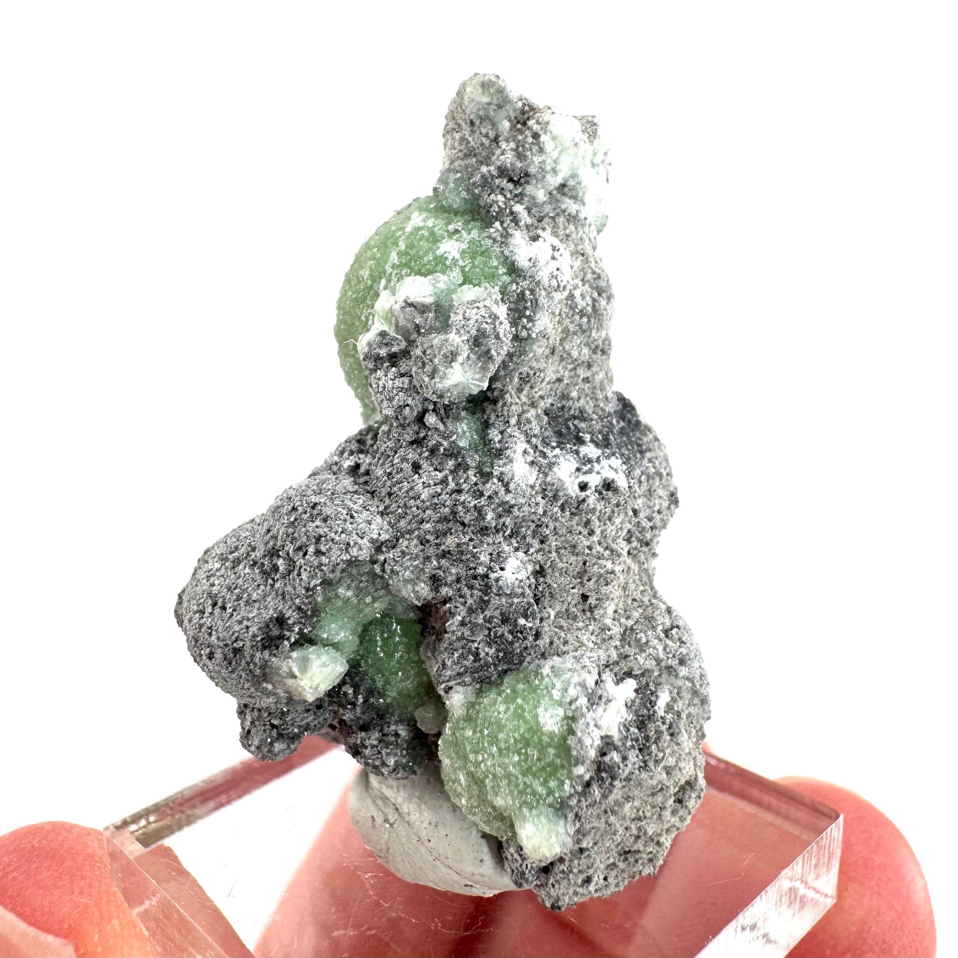 Wavellite (Arkansas, USA) | green crystal cluster, mineral specimen