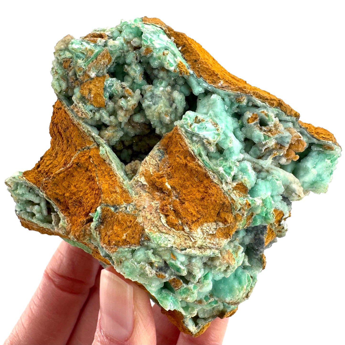 Mint Chrysoprase | Druzy Crystal, mineral specimen from Indonesia