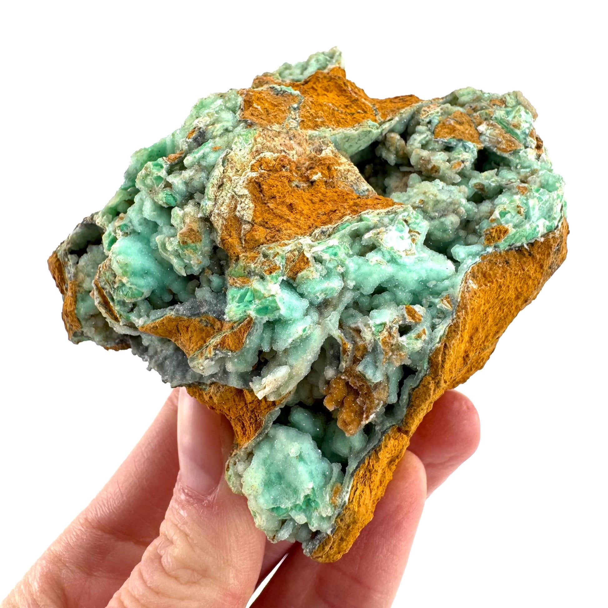 Mint Chrysoprase | Druzy Crystal, mineral specimen from Indonesia