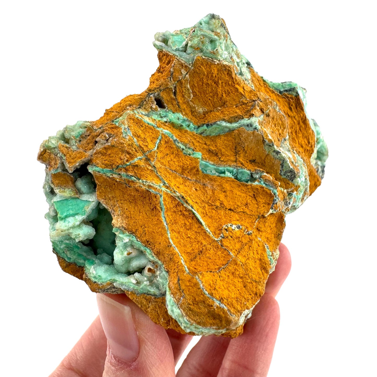 Mint Chrysoprase | Druzy Crystal, mineral specimen from Indonesia