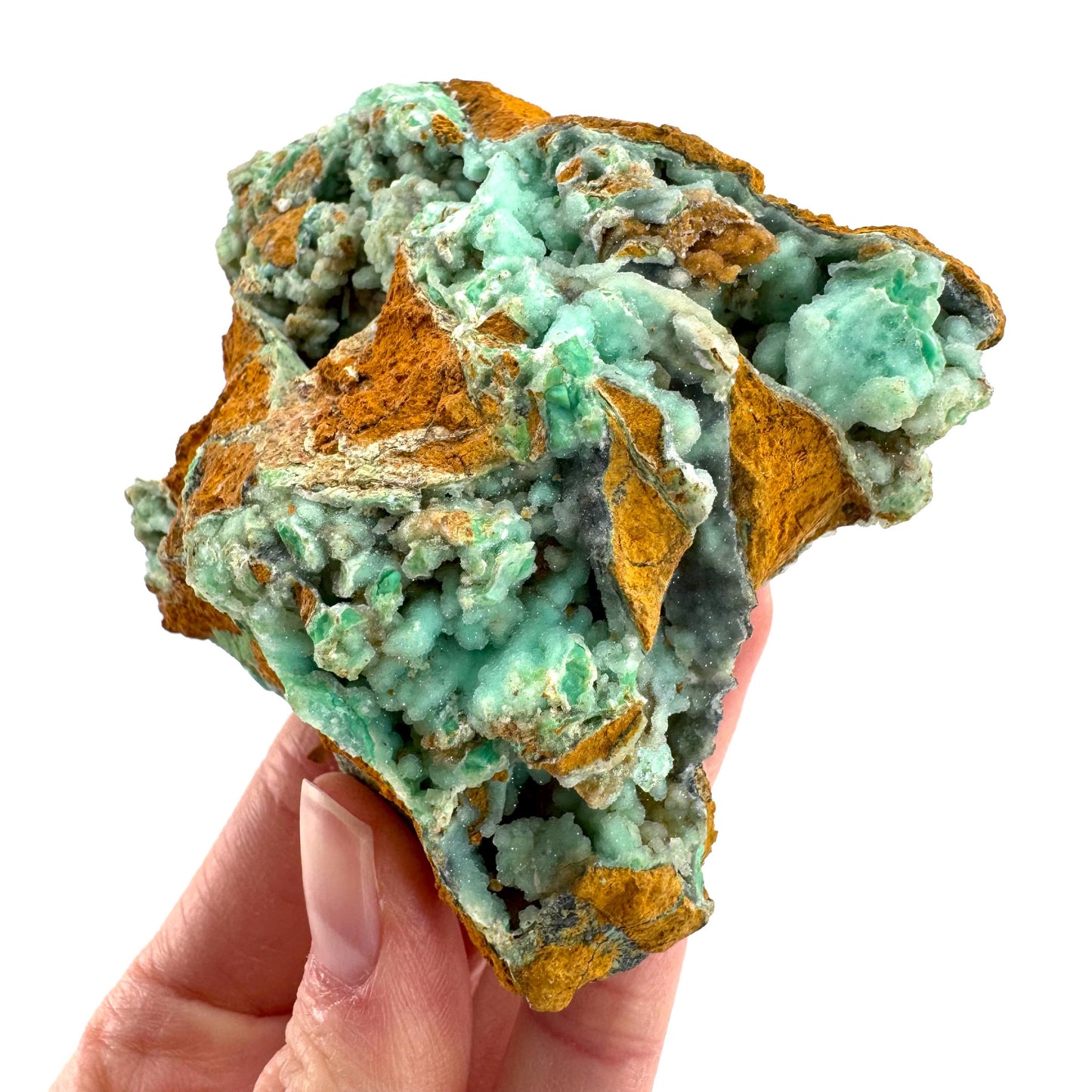 Mint Chrysoprase | Druzy Crystal, mineral specimen from Indonesia