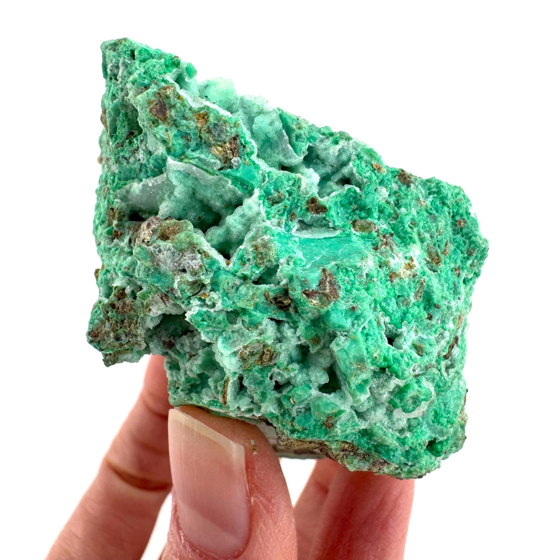 Mint Chrysoprase | Druzy Crystal, mineral specimen from Indonesia