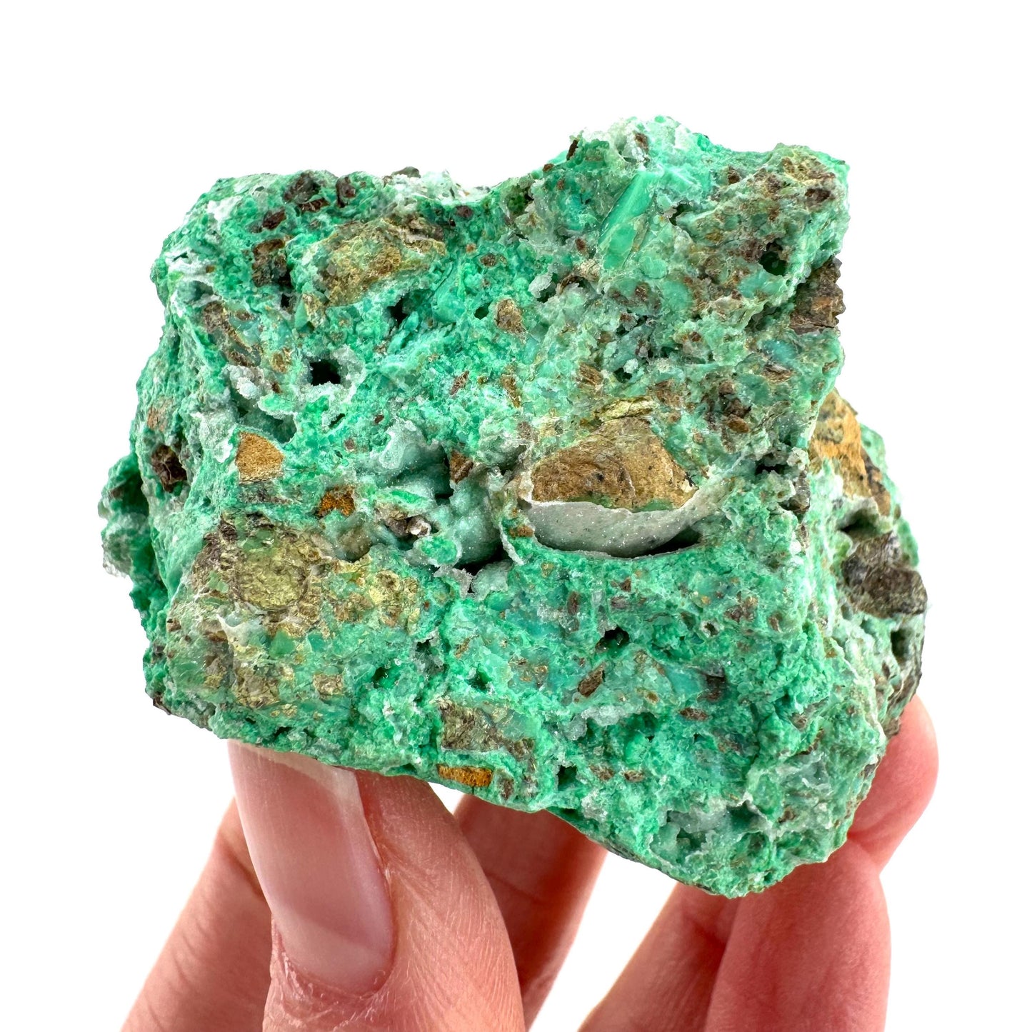 Mint Chrysoprase | Druzy Crystal, mineral specimen from Indonesia