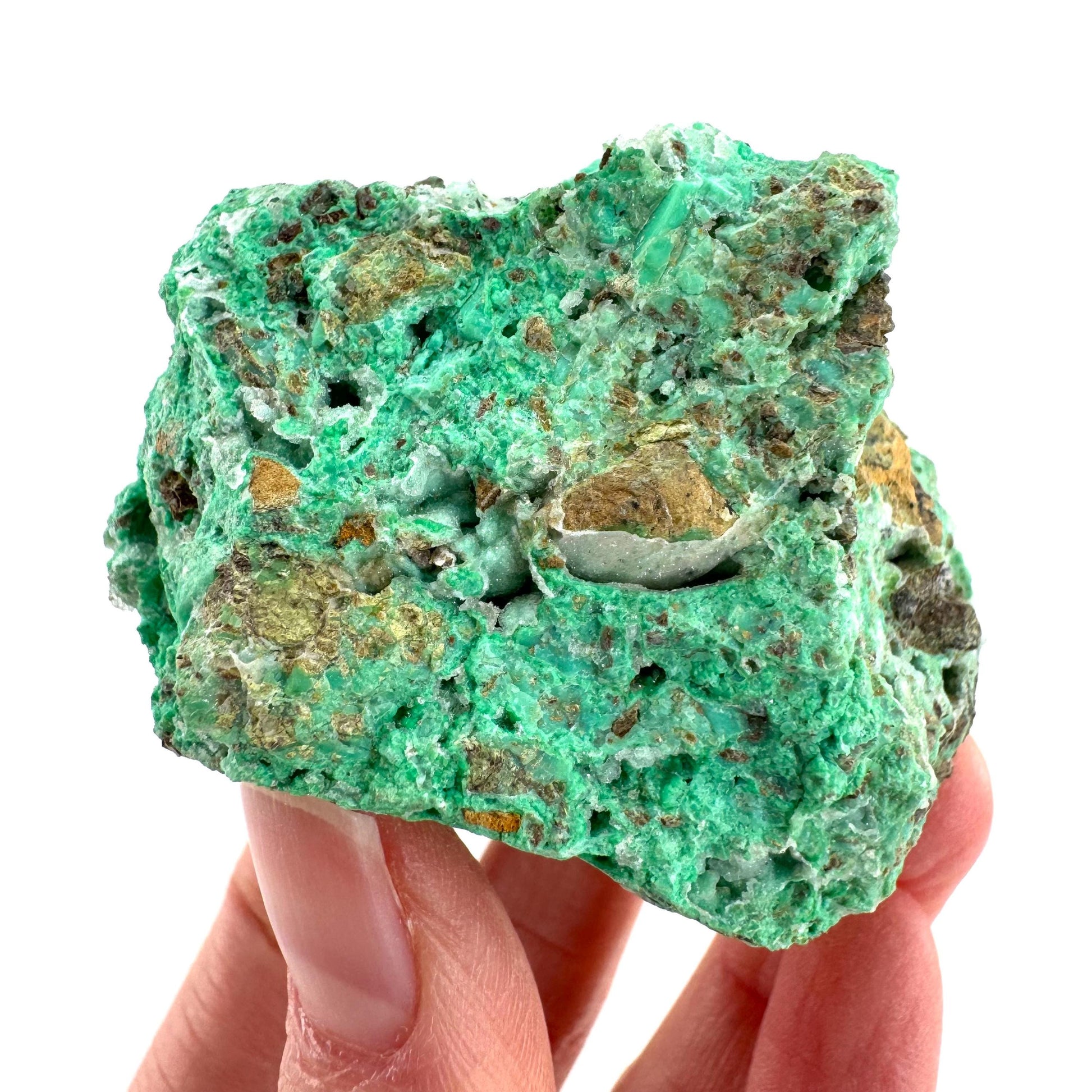Mint Chrysoprase | Druzy Crystal, mineral specimen from Indonesia