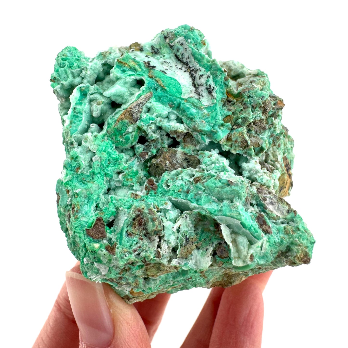 Mint Chrysoprase | Druzy Crystal, mineral specimen from Indonesia