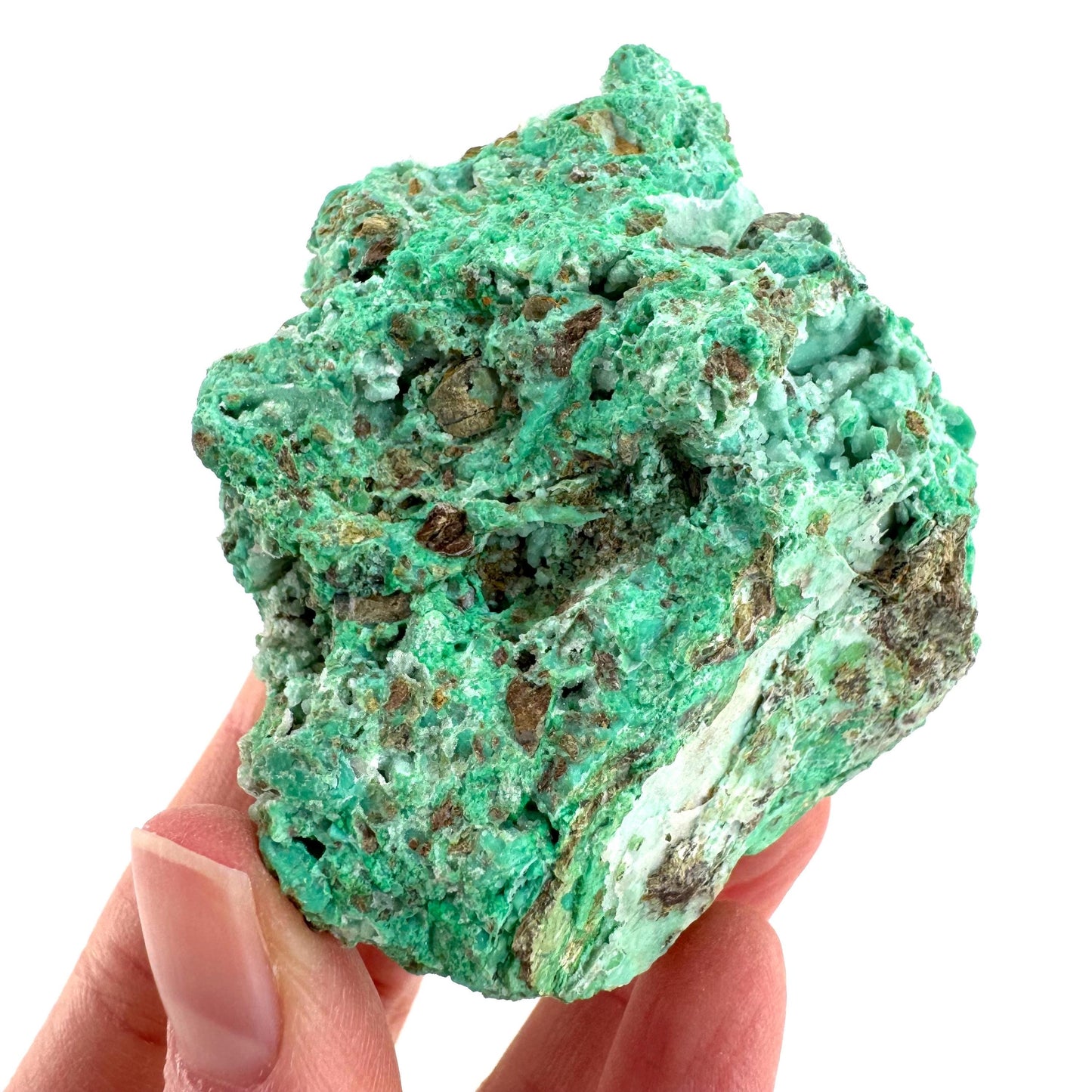 Mint Chrysoprase | Druzy Crystal, mineral specimen from Indonesia