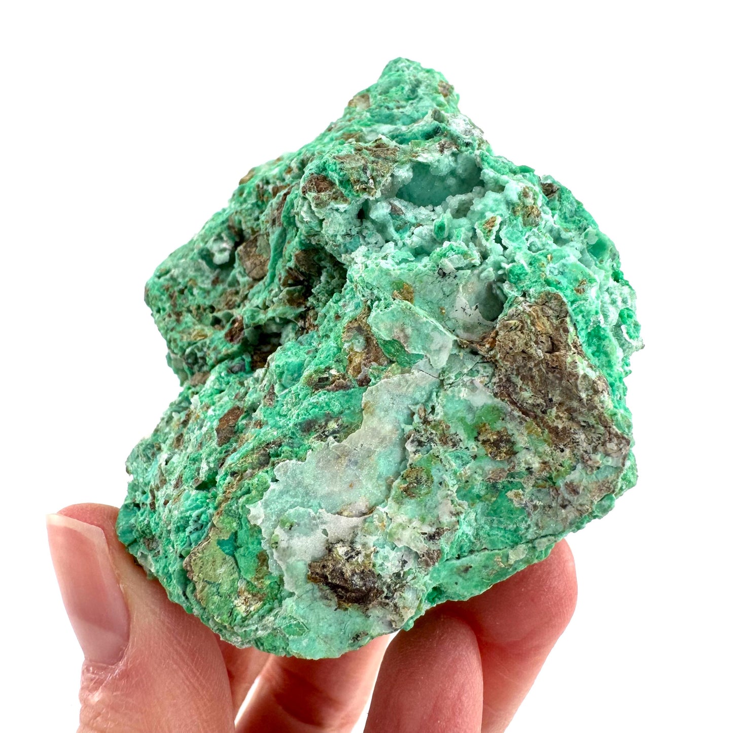 Mint Chrysoprase | Druzy Crystal, mineral specimen from Indonesia