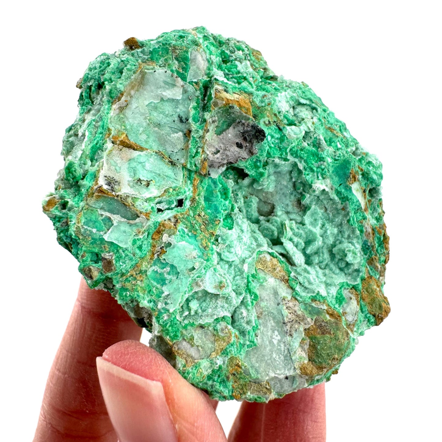 Mint Chrysoprase | Druzy Crystal, mineral specimen from Indonesia
