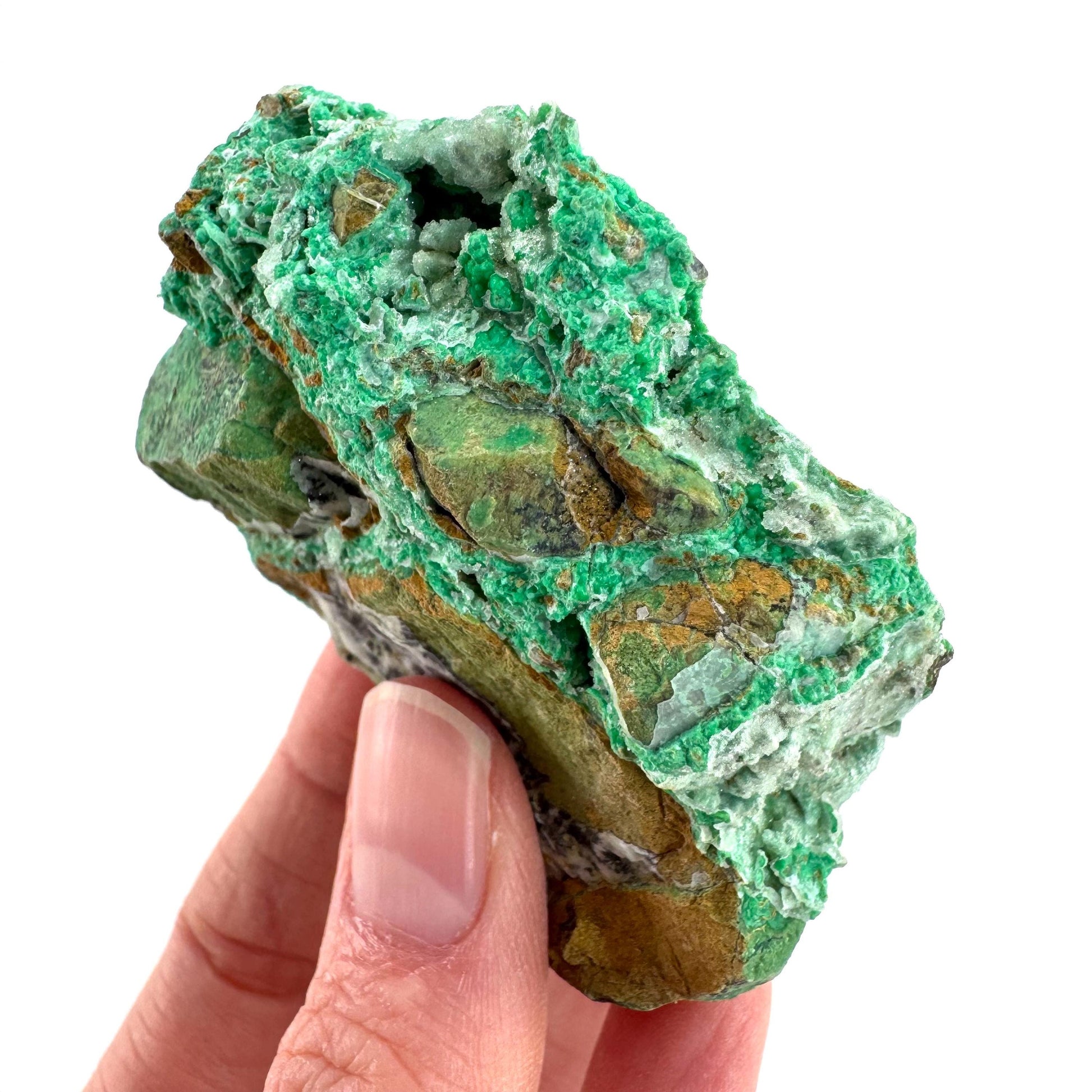 Mint Chrysoprase | Druzy Crystal, mineral specimen from Indonesia