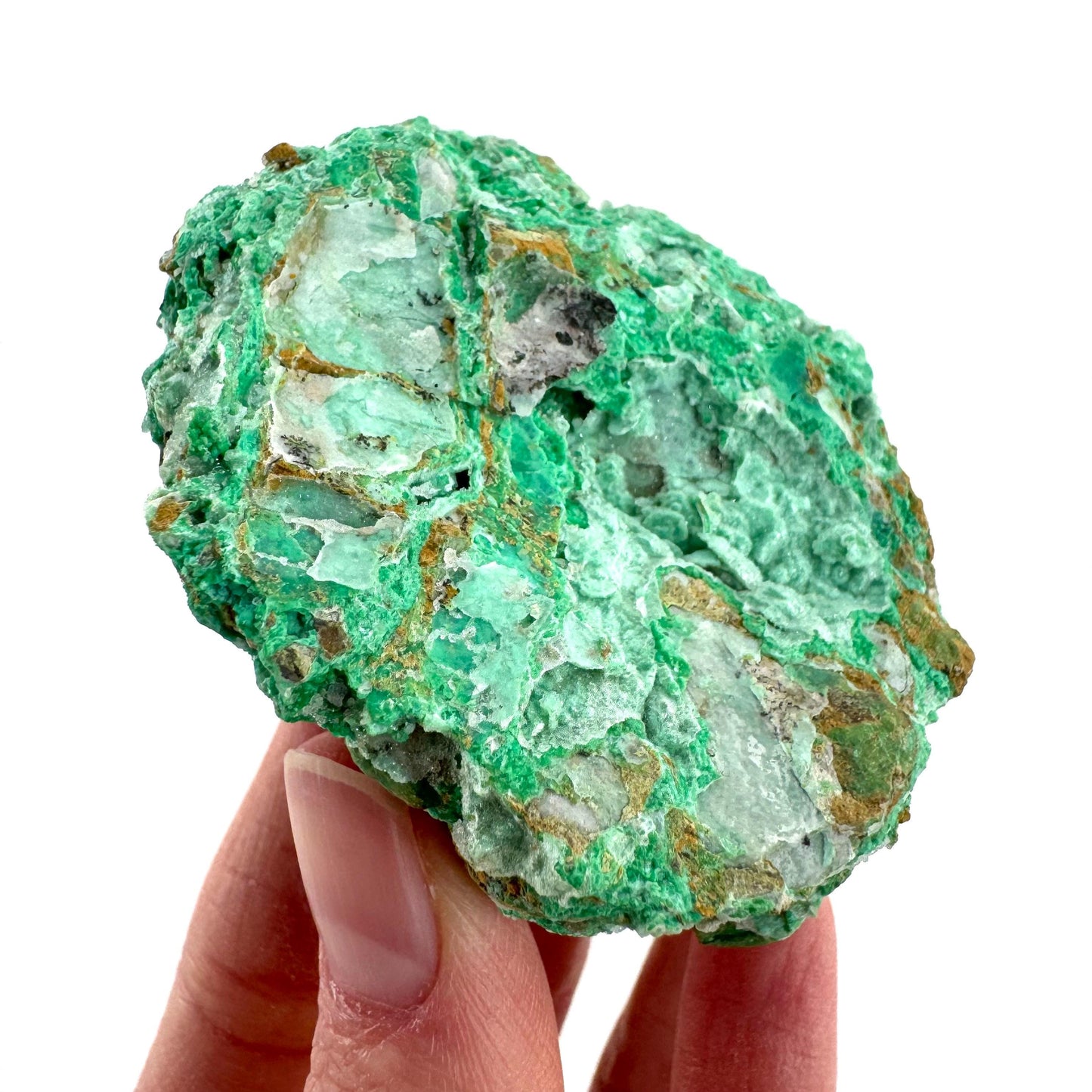 Mint Chrysoprase | Druzy Crystal, mineral specimen from Indonesia