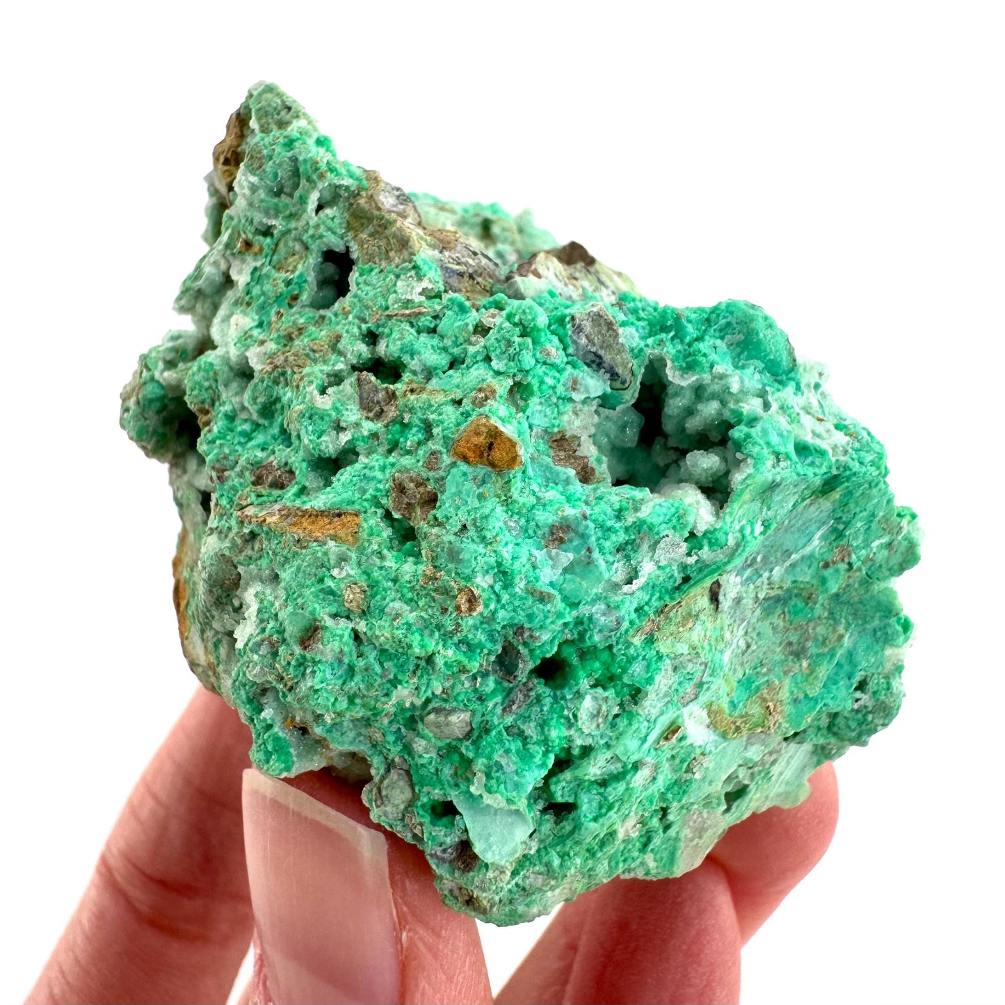 Mint Chrysoprase | Druzy Crystal, mineral specimen from Indonesia