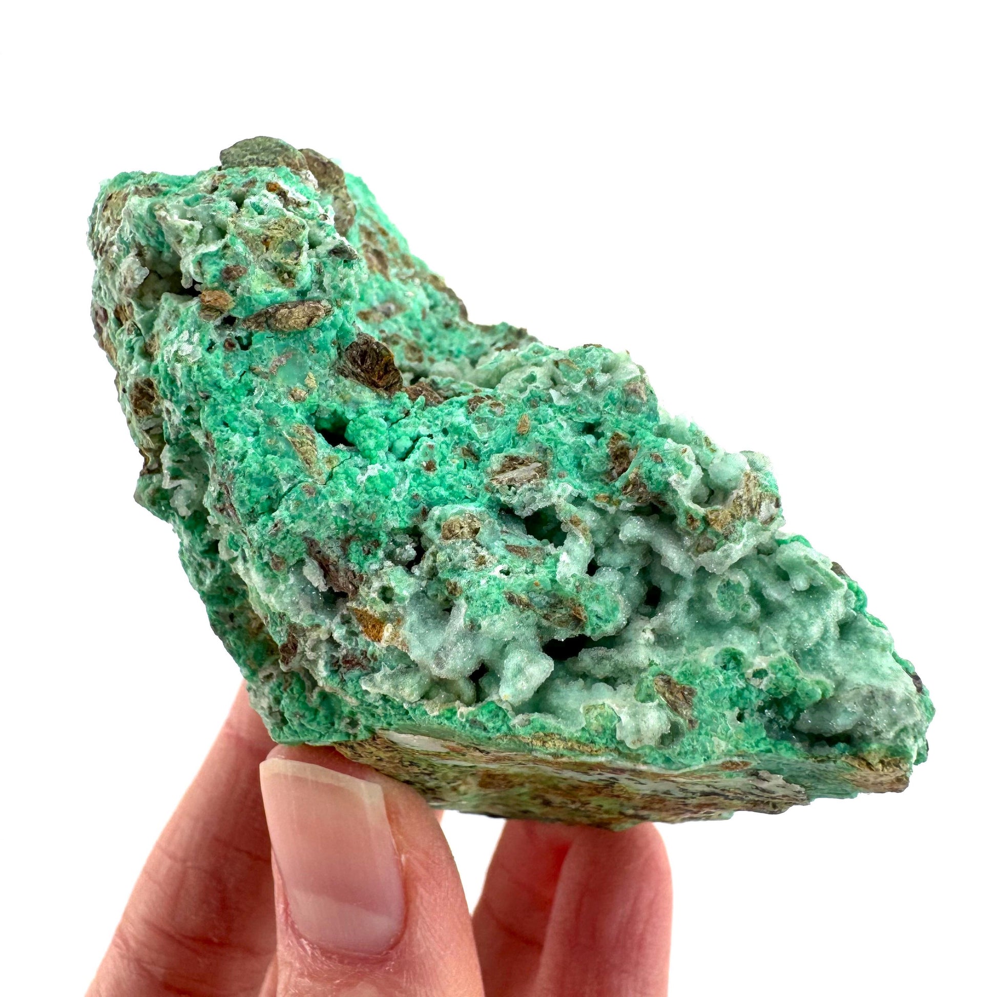 Mint Chrysoprase | Druzy Crystal, mineral specimen from Indonesia