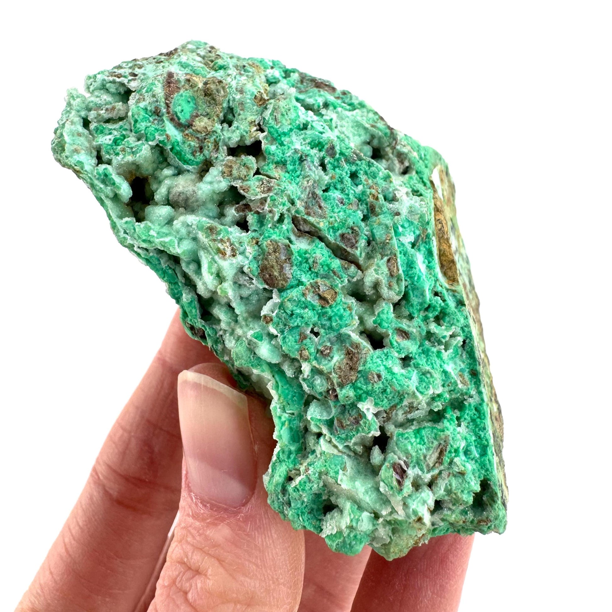 Mint Chrysoprase | Druzy Crystal, mineral specimen from Indonesia