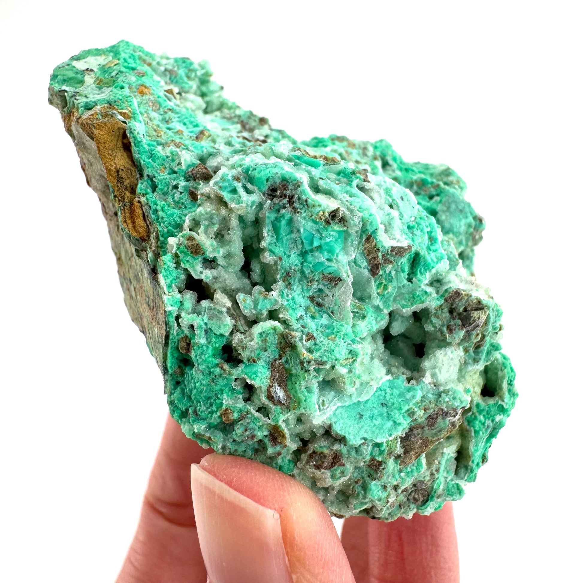 Mint Chrysoprase | Druzy Crystal, mineral specimen from Indonesia