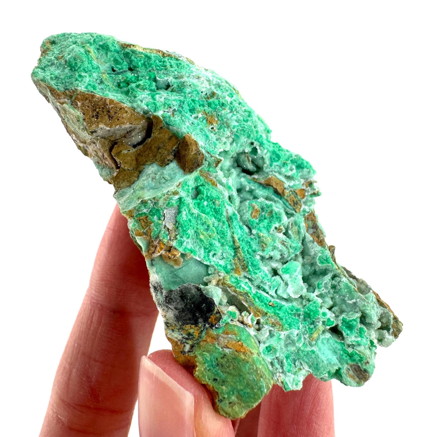 Mint Chrysoprase | Druzy Crystal, mineral specimen from Indonesia