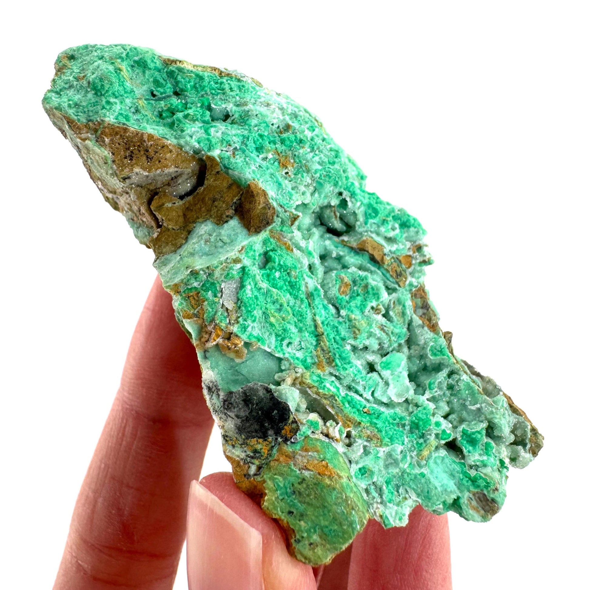 Mint Chrysoprase | Druzy Crystal, mineral specimen from Indonesia